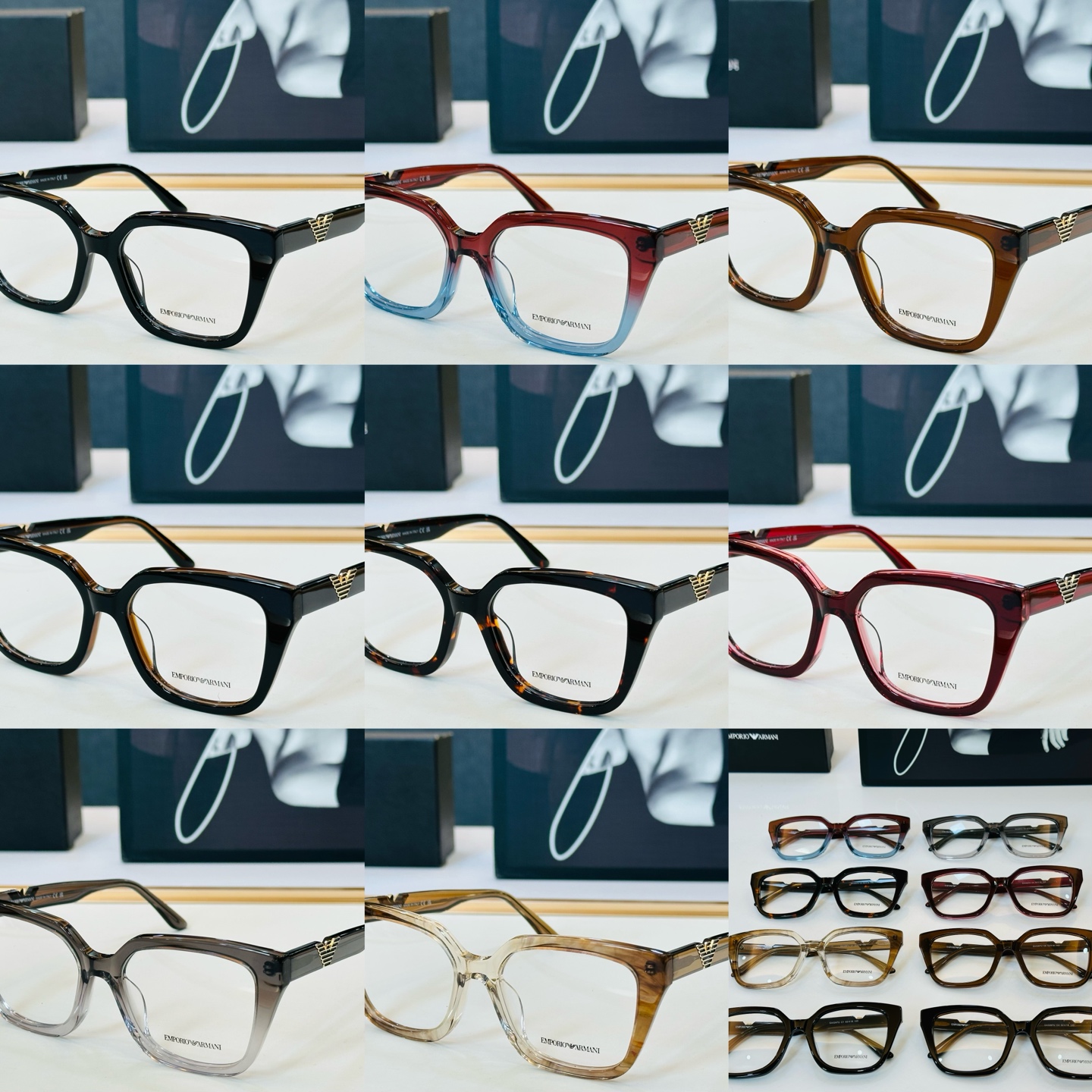新款 EMPORIO ARMAN* 阿马家 EA3267U Size：52口18-145 时尚超轻 👍👍