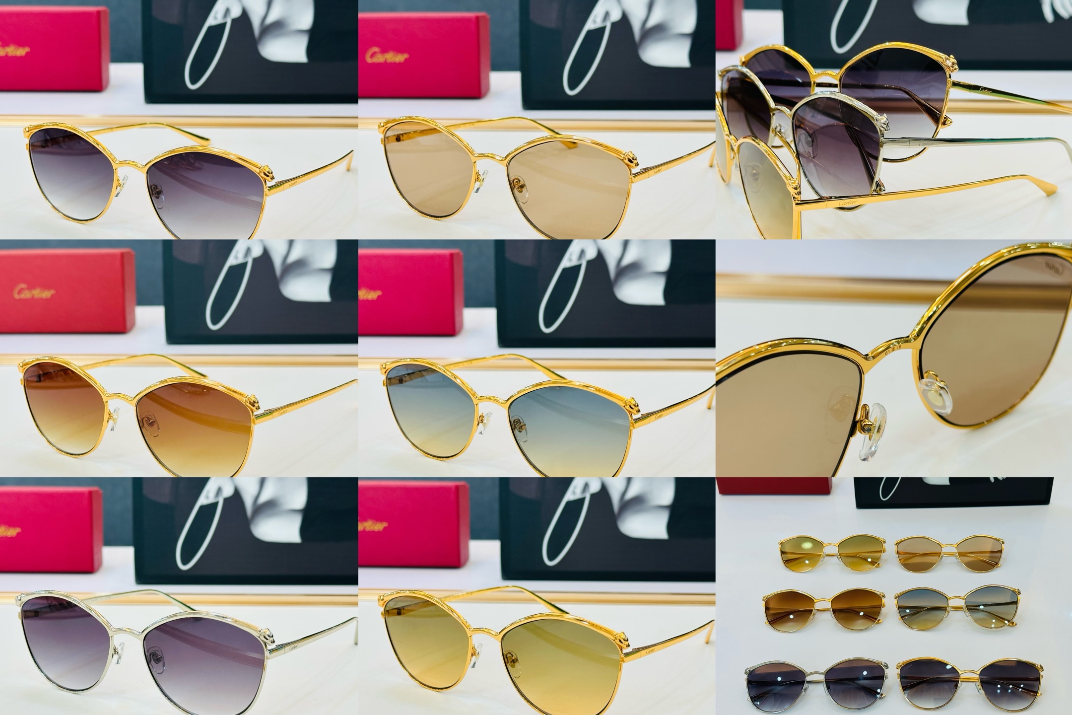 Cartie* 卡家 太阳镜 Size：61口18-145 工艺精湛气质十足！b男女同款 高品质