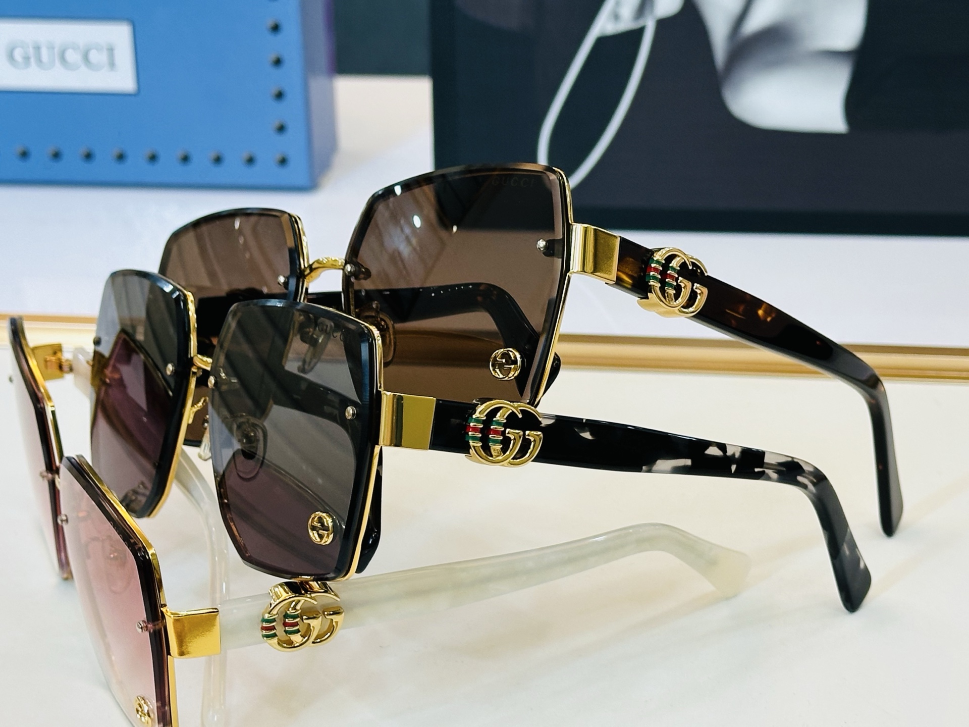 GUCC* 古家 GG1548S 🐝🐝系列 Size：62口16-145 🍁🍁G超绝品质 太阳镜。