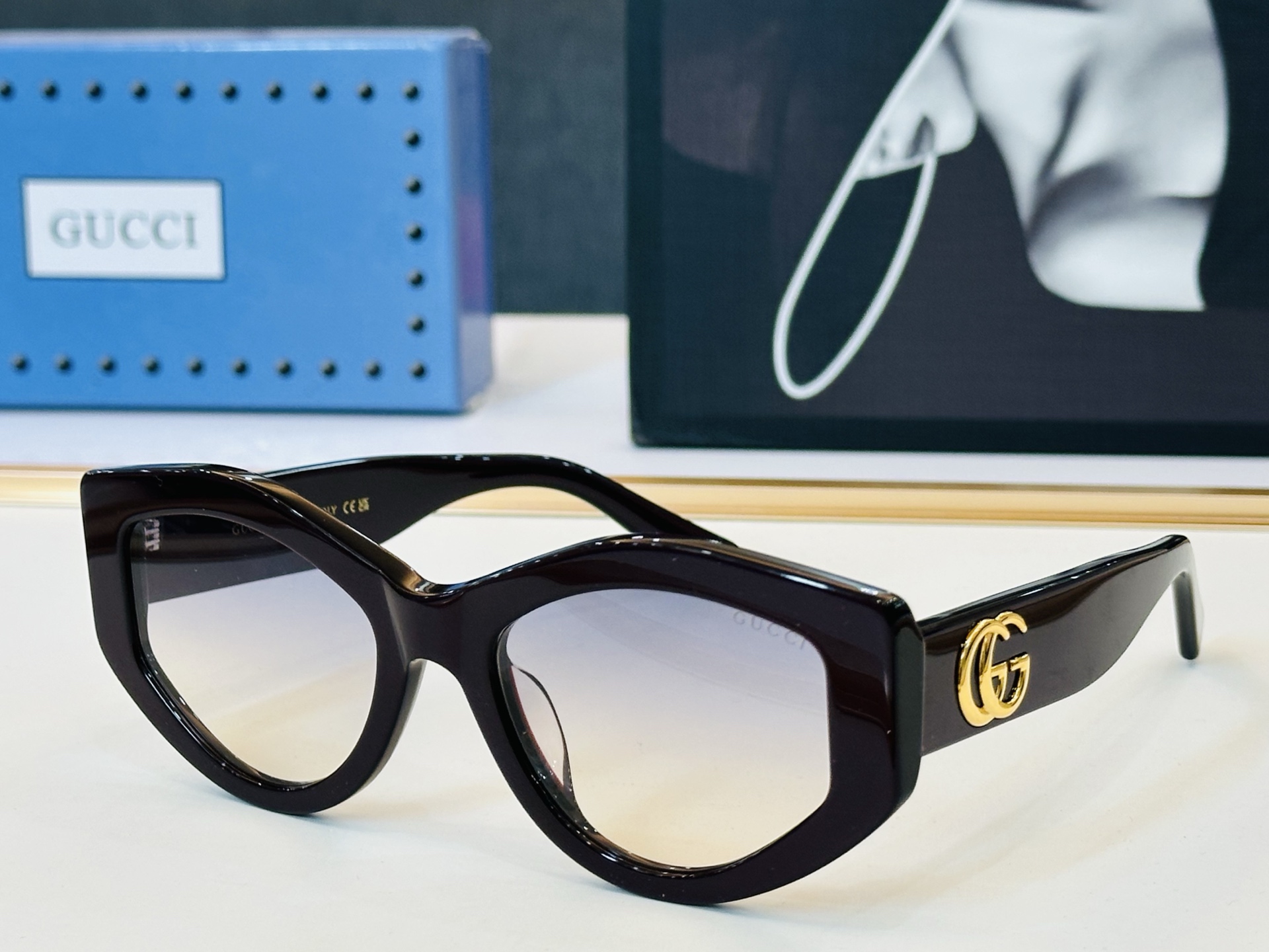 GUCC* 古家 GG1549S 🐝🐝系列 Size：54口20-145 🍁🍁G超绝品质 太阳镜。