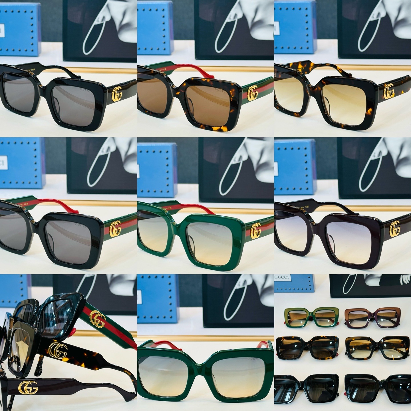 GUCC* 古家 GG1550S 🐝🐝系列 Size：52口22-145 🍁🍁G超绝品质 太阳镜。