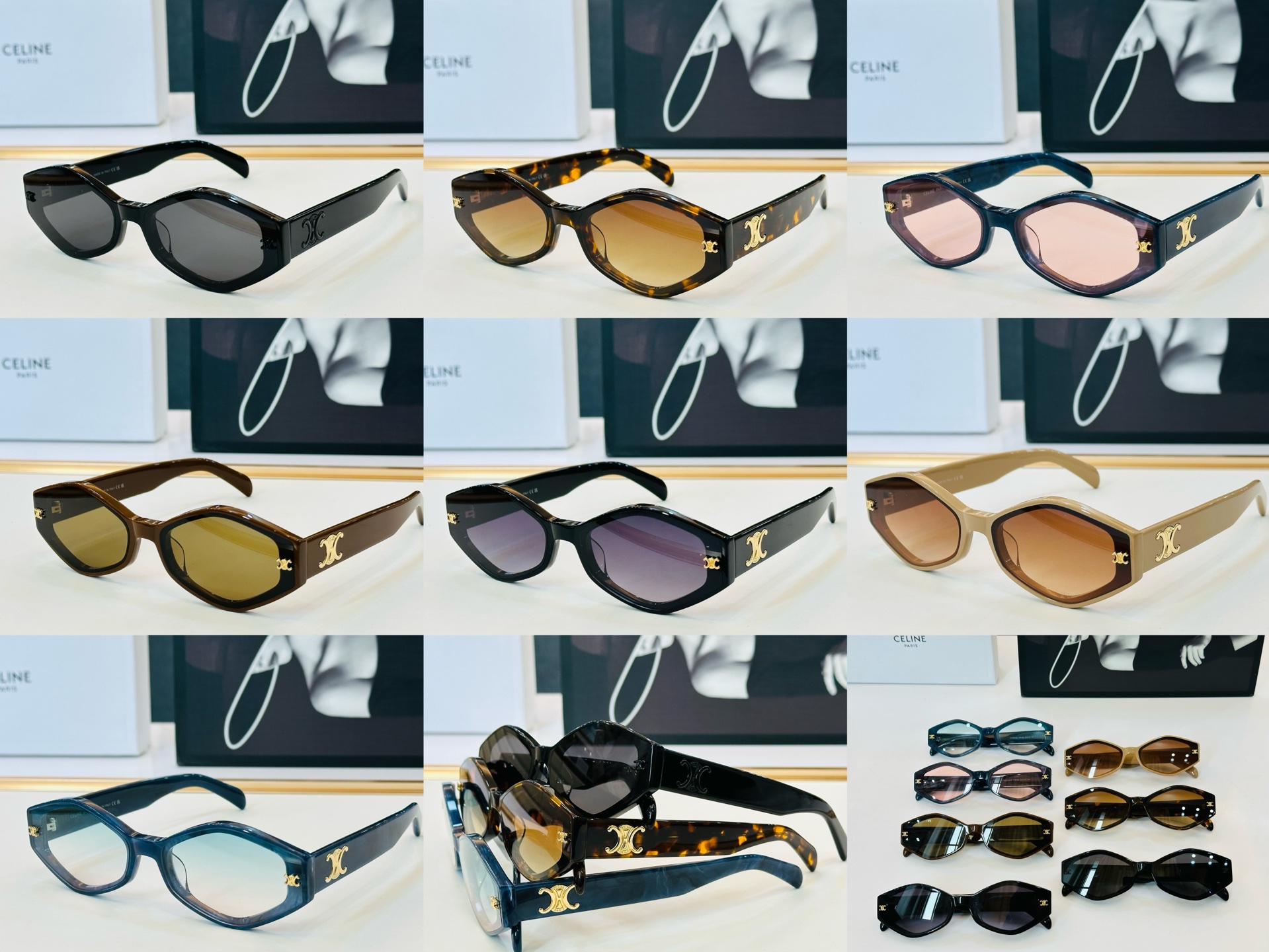 【CELINE】赛琳 CL40339F Size：62口13-145 一直热销的款式 欧美风 L光泽度好