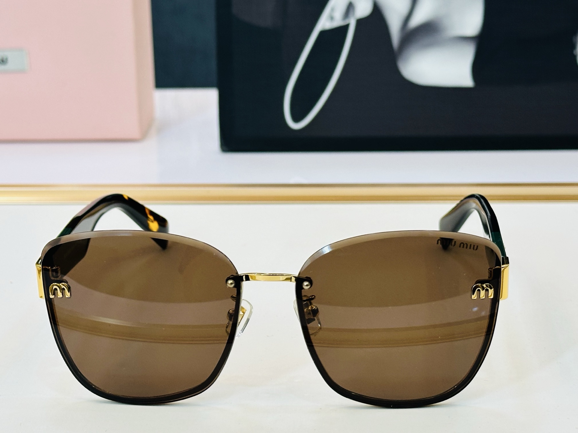 谬家 MU59ZS Size：61口16-145 女士太阳眼镜 [玫瑰][玫瑰] 高档 G时尚墨镜潮人[