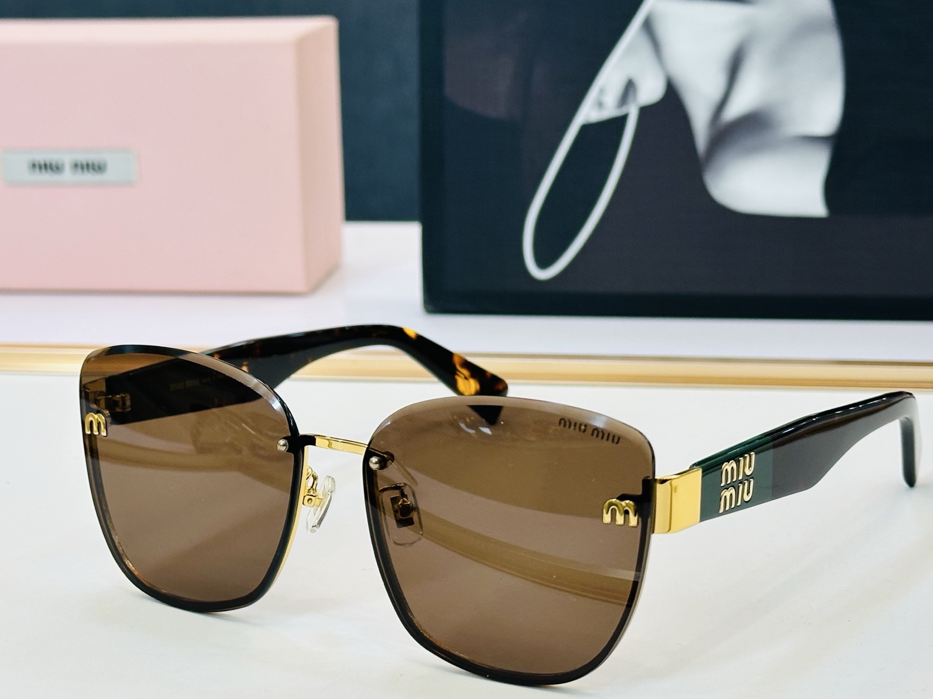 谬家 MU59ZS Size：61口16-145 女士太阳眼镜 [玫瑰][玫瑰] 高档 G时尚墨镜潮人[