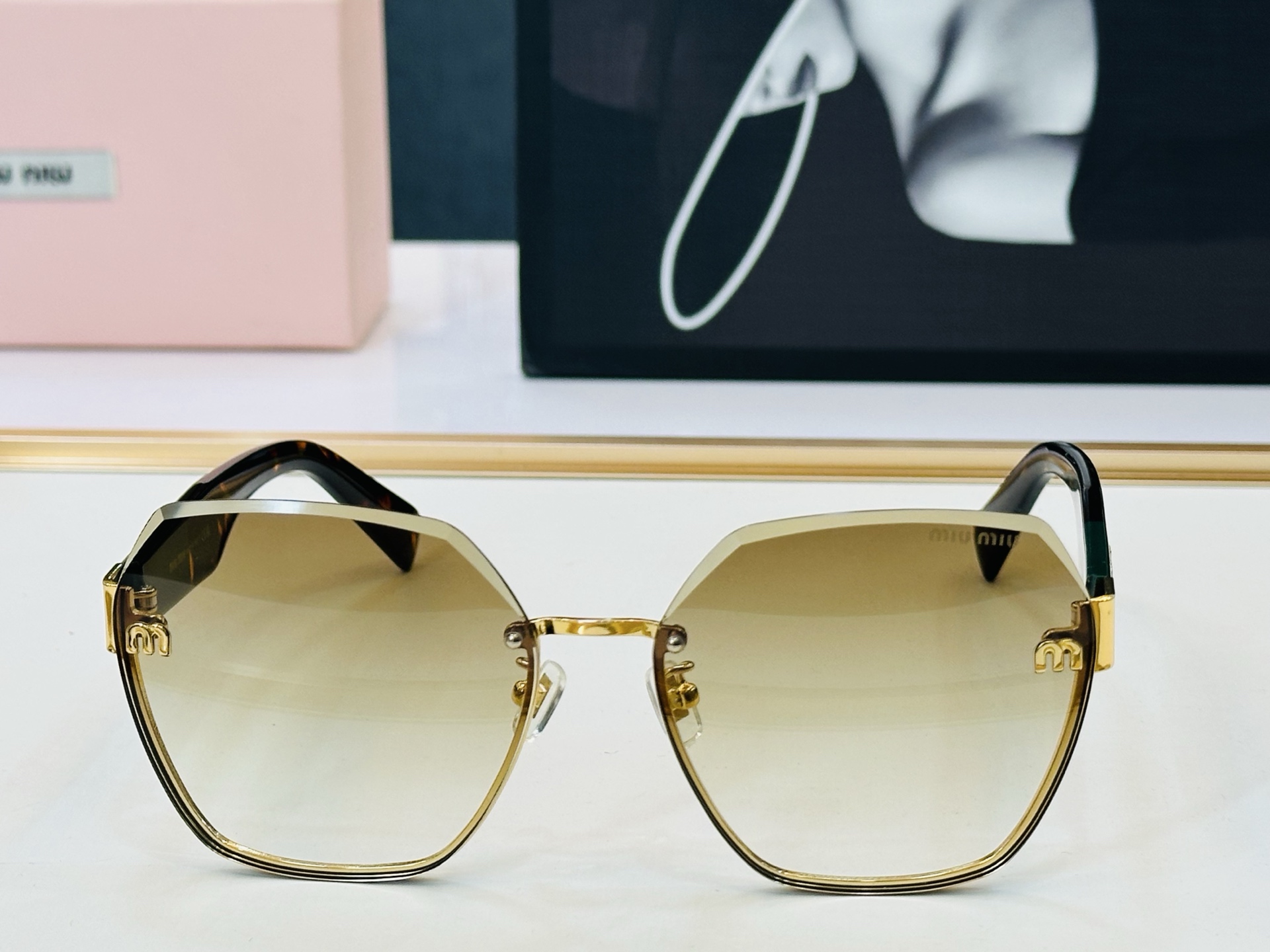 谬家 MU58ZS Size：62口16-145 女士太阳眼镜 [玫瑰][玫瑰] 高档 G时尚墨镜潮人[