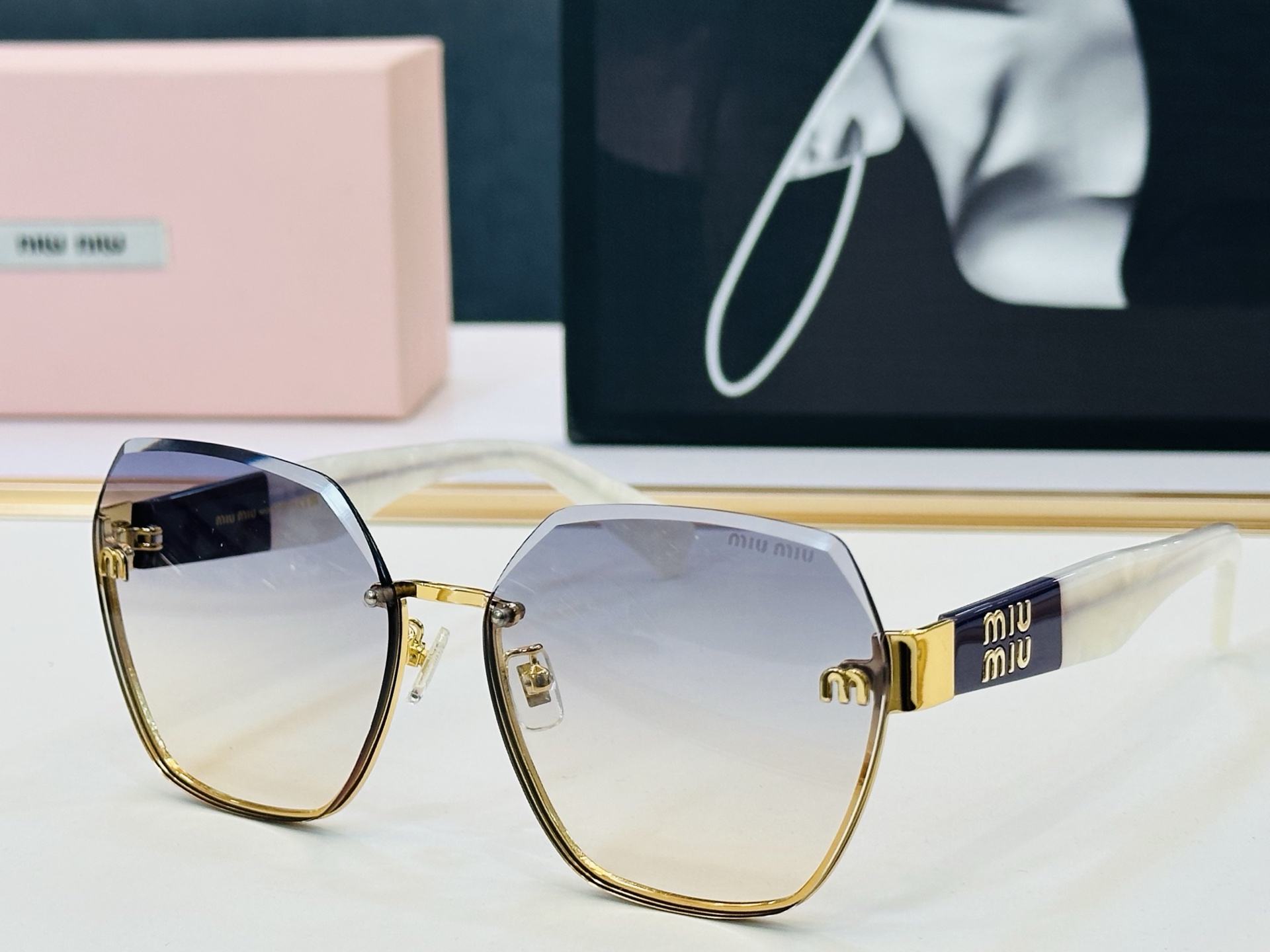 谬家 MU58ZS Size：62口16-145 女士太阳眼镜 [玫瑰][玫瑰] 高档 G时尚墨镜潮人[