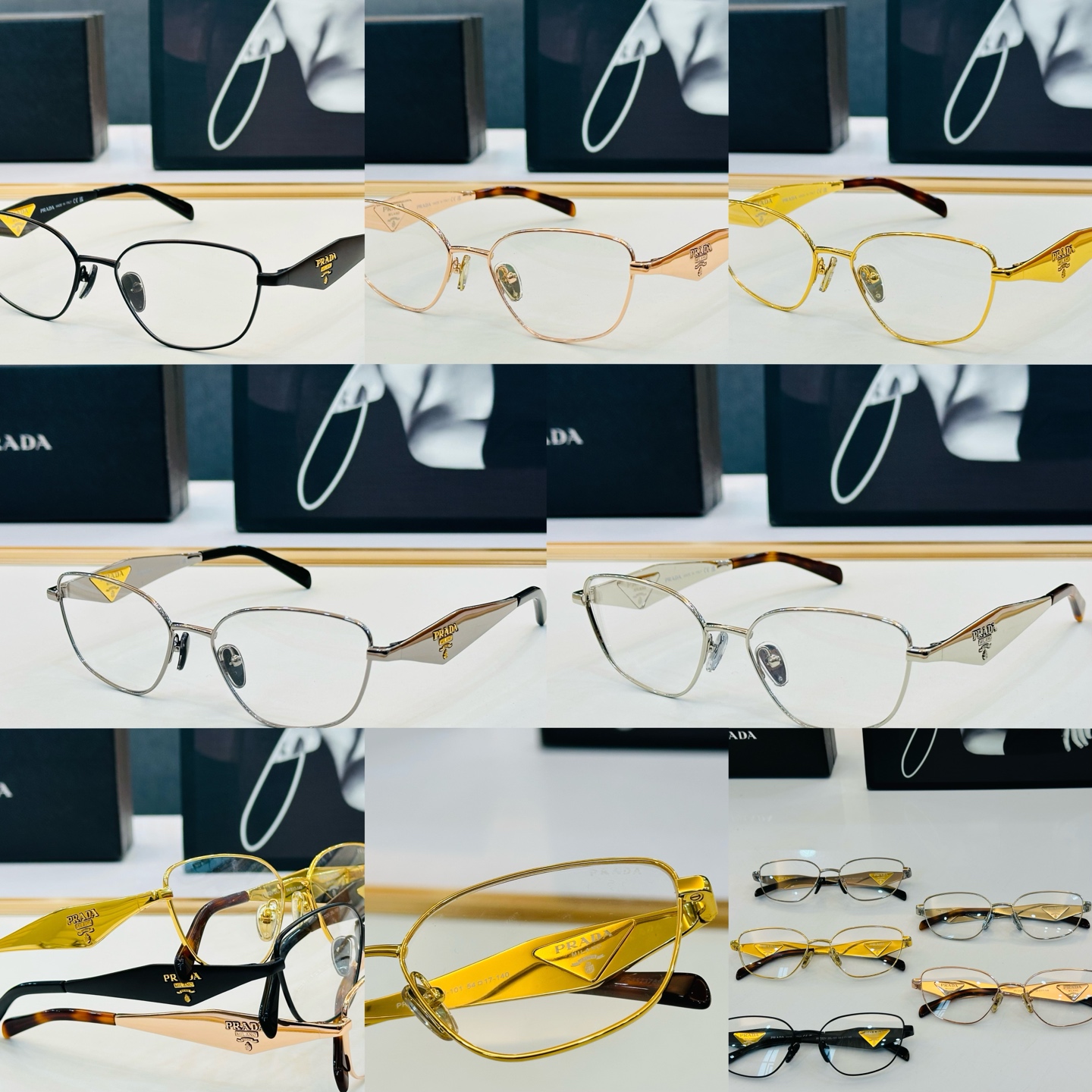 🔺PRAD*🔻普家 PR D52V Size：54口17-140 眼镜系列堪称精湛制作 彰显独特个性 M