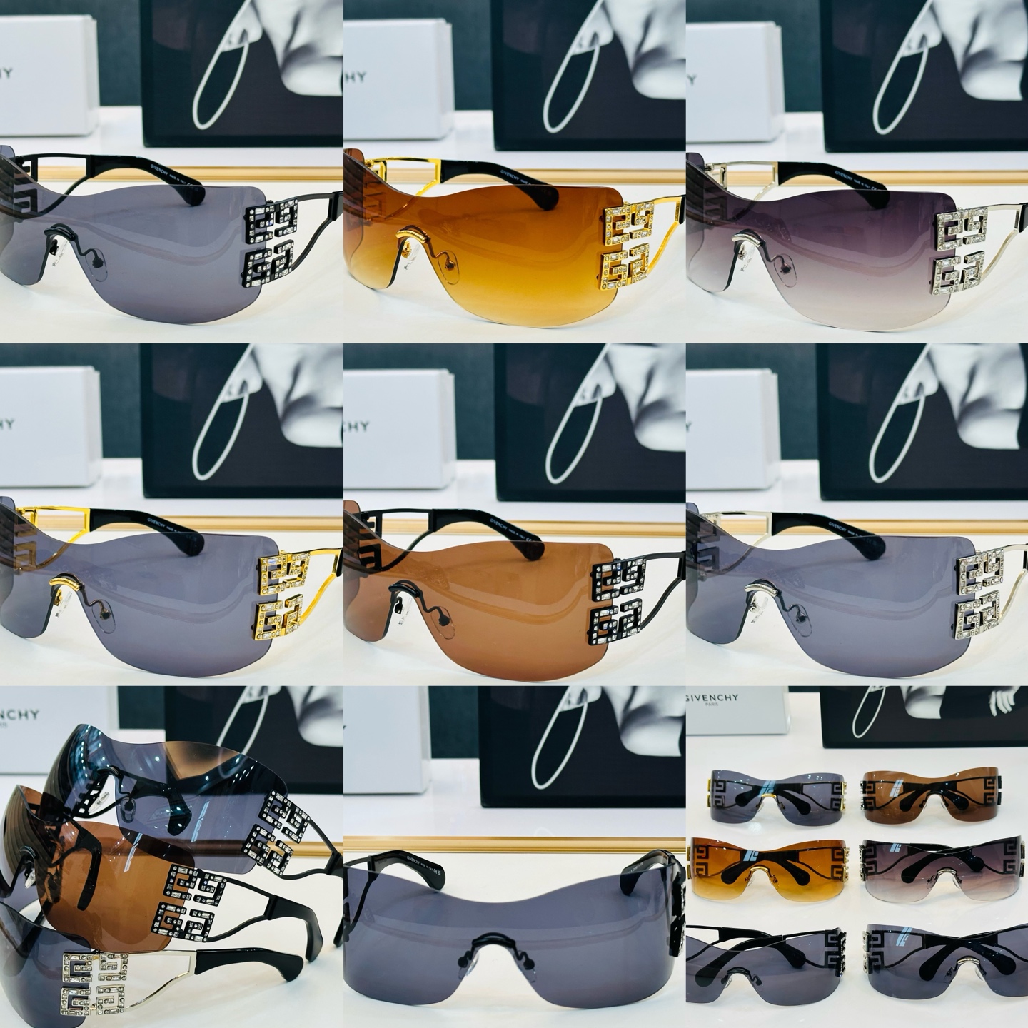 Givench* 纪凡家 SGV213-S Size：99口1-120 原单 👍👍细节做工精细 F太阳镜