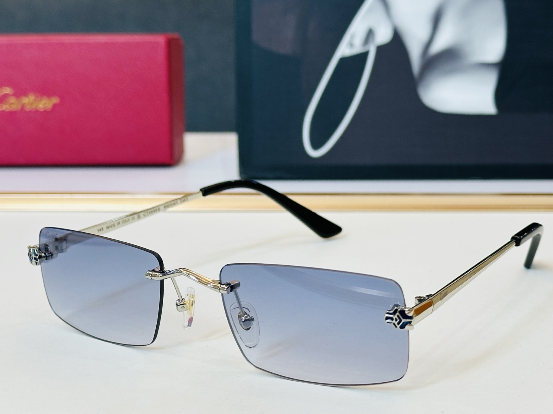 🆕 原版Cartie* 卡家 官网经典款 太阳镜 CT0598S Size：55口20-145 电镀工艺