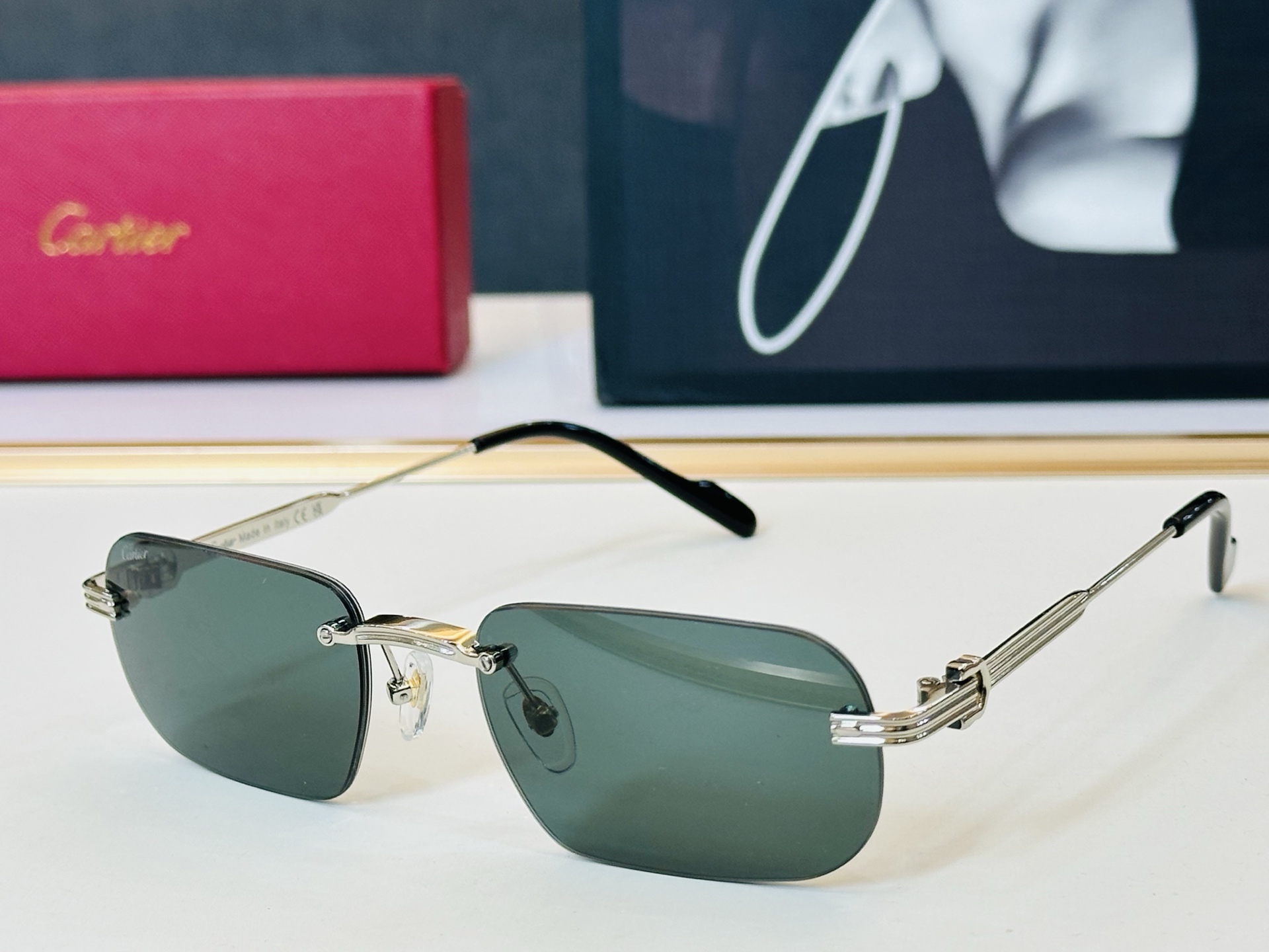 🆕 原版Cartie* 卡家 官网经典款 太阳镜 CT0577S Size：55口18-145 电镀工艺