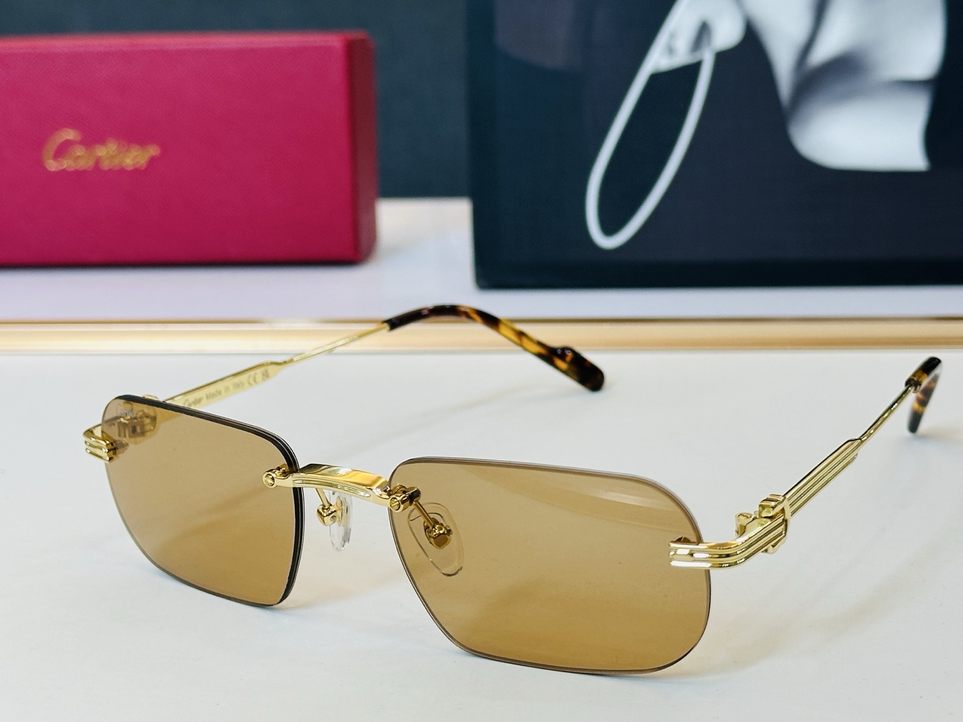 🆕 原版Cartie* 卡家 官网经典款 太阳镜 CT0577S Size：55口18-145 电镀工艺