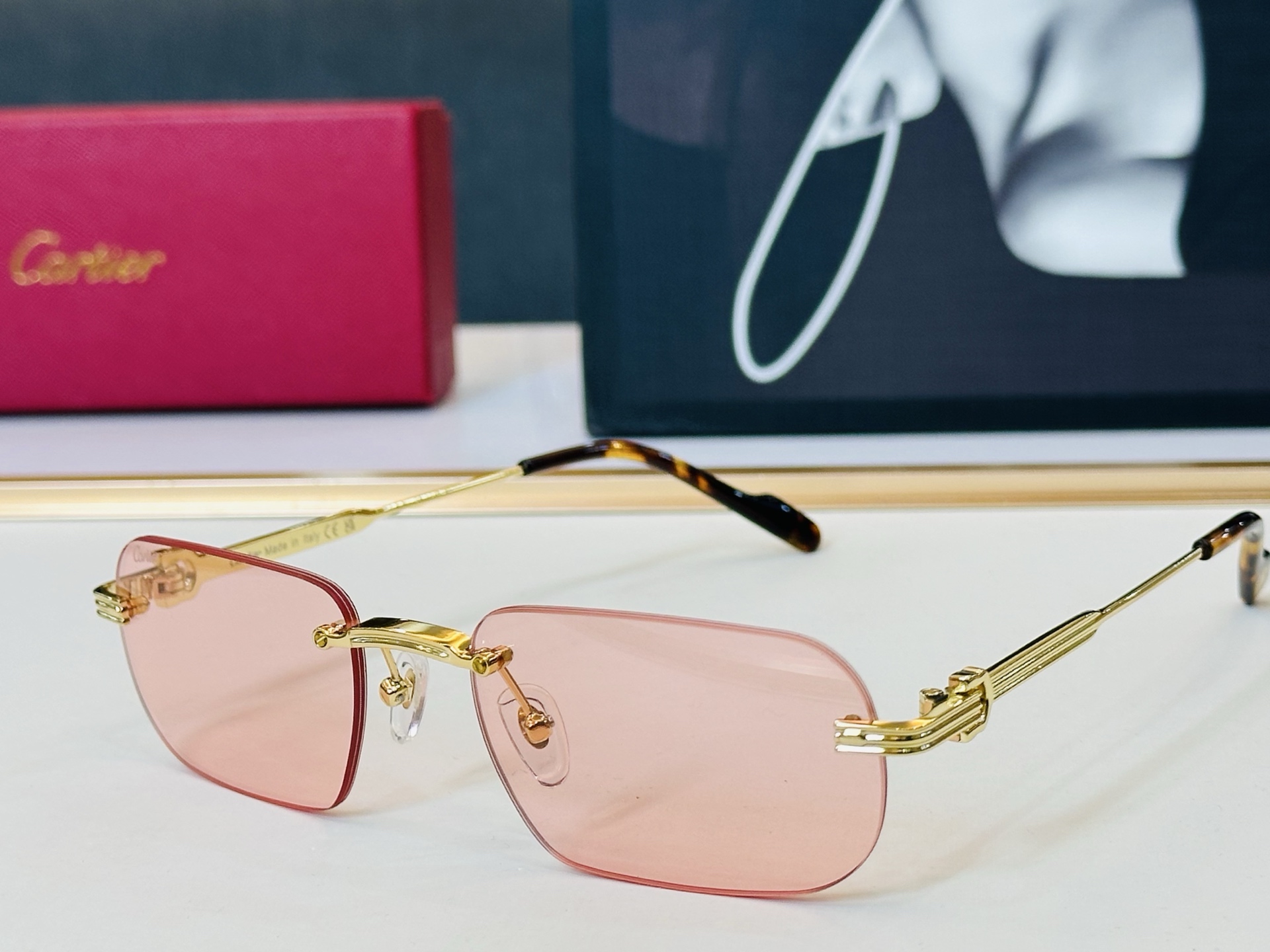 🆕 原版Cartie* 卡家 官网经典款 太阳镜 CT0577S Size：55口18-145 电镀工艺