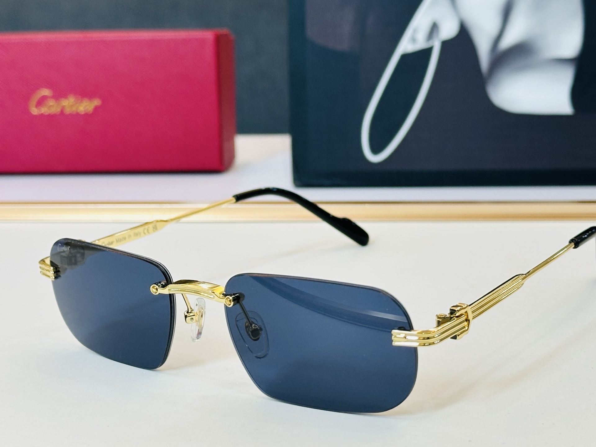 🆕 原版Cartie* 卡家 官网经典款 太阳镜 CT0577S Size：55口18-145 电镀工艺