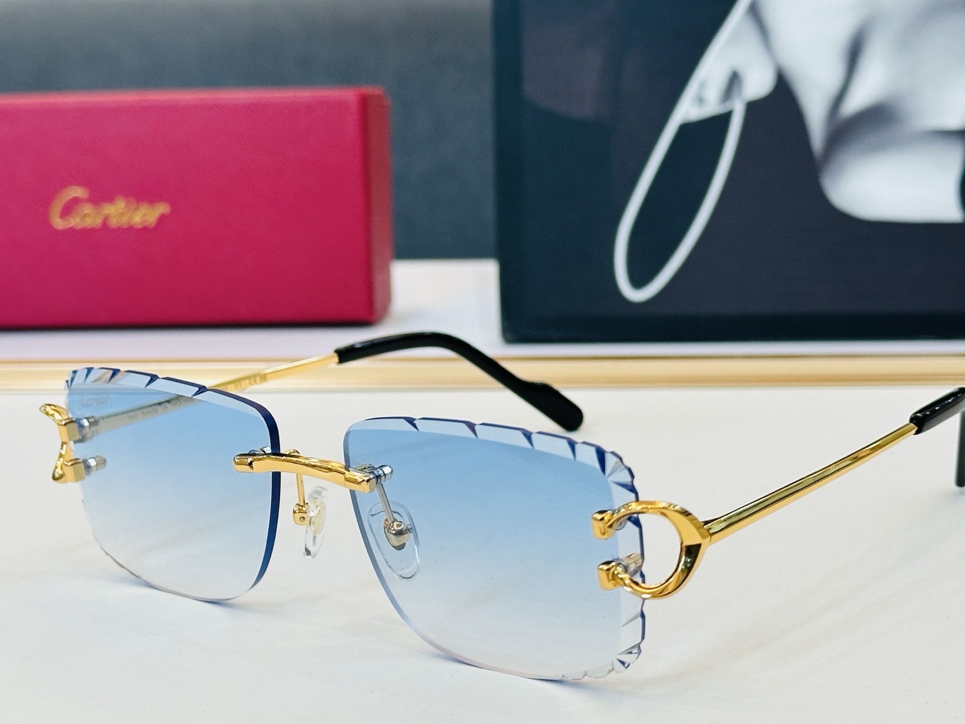 🆕 原版Cartie* 卡家 官网经典款 太阳镜 CT0829S Size：57口17-142 电镀工艺