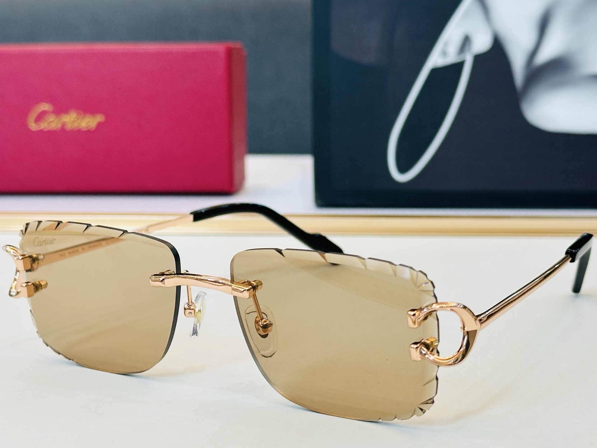 🆕 原版Cartie* 卡家 官网经典款 太阳镜 CT0829S Size：57口17-142 电镀工艺