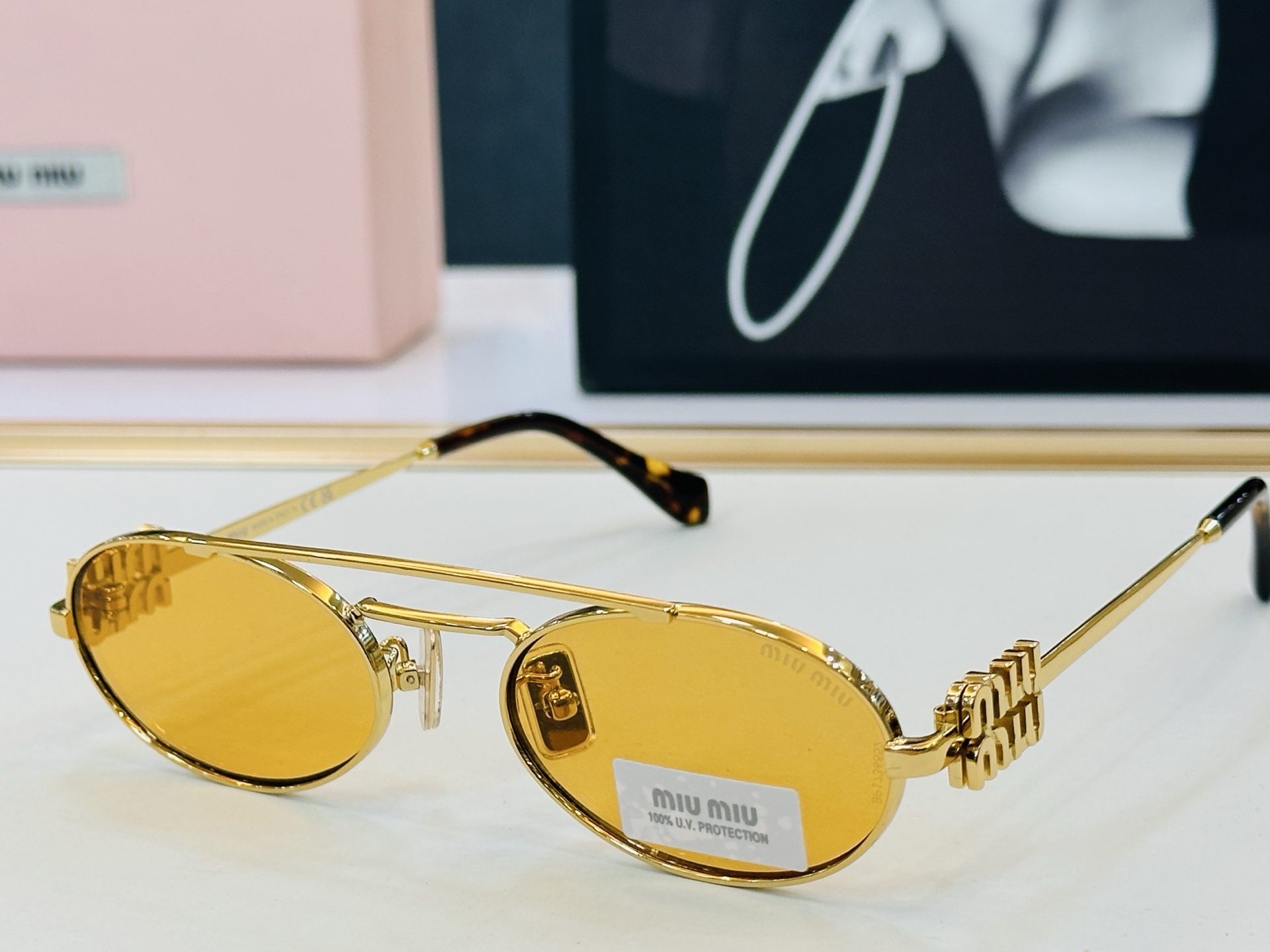 谬家 SMU54ZS Size：53口19-140 女士太阳眼镜 镂空型[玫瑰][玫瑰] 高档 B时尚墨