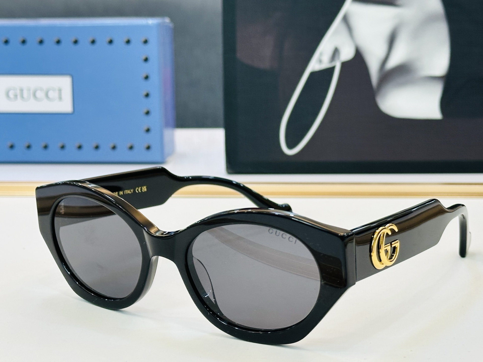 GUCC* 古家 GG1559S 🐝🐝系列 Size：54口20-145 🍁🍁G超绝品质 太阳镜。