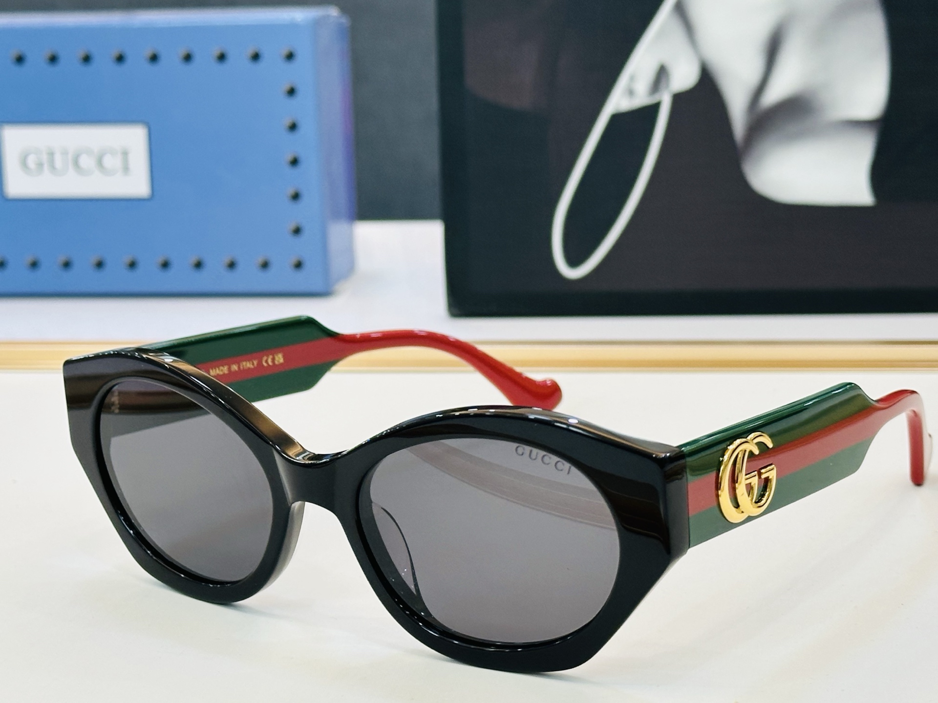 GUCC* 古家 GG1559S 🐝🐝系列 Size：54口20-145 🍁🍁G超绝品质 太阳镜。