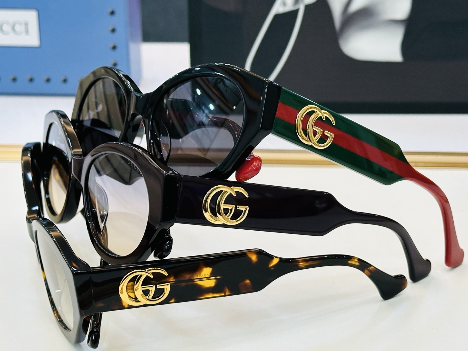 GUCC* 古家 GG1559S 🐝🐝系列 Size：54口20-145 🍁🍁G超绝品质 太阳镜。