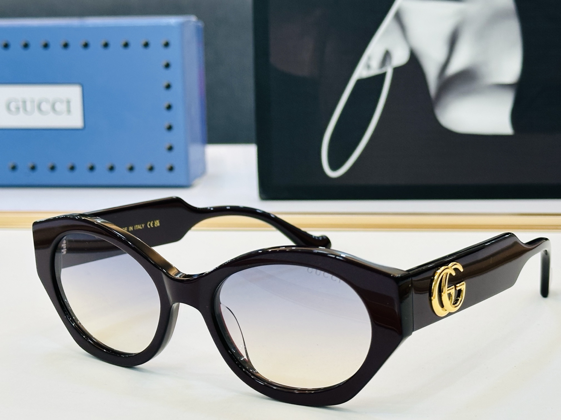 GUCC* 古家 GG1559S 🐝🐝系列 Size：54口20-145 🍁🍁G超绝品质 太阳镜。