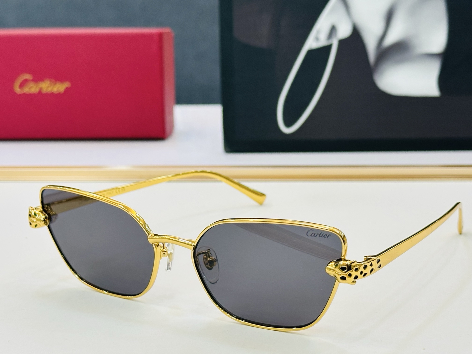 🆕 原版Cartie* 卡家 官网经典款 太阳镜 CT0495S Size：60口17-140  电镀工