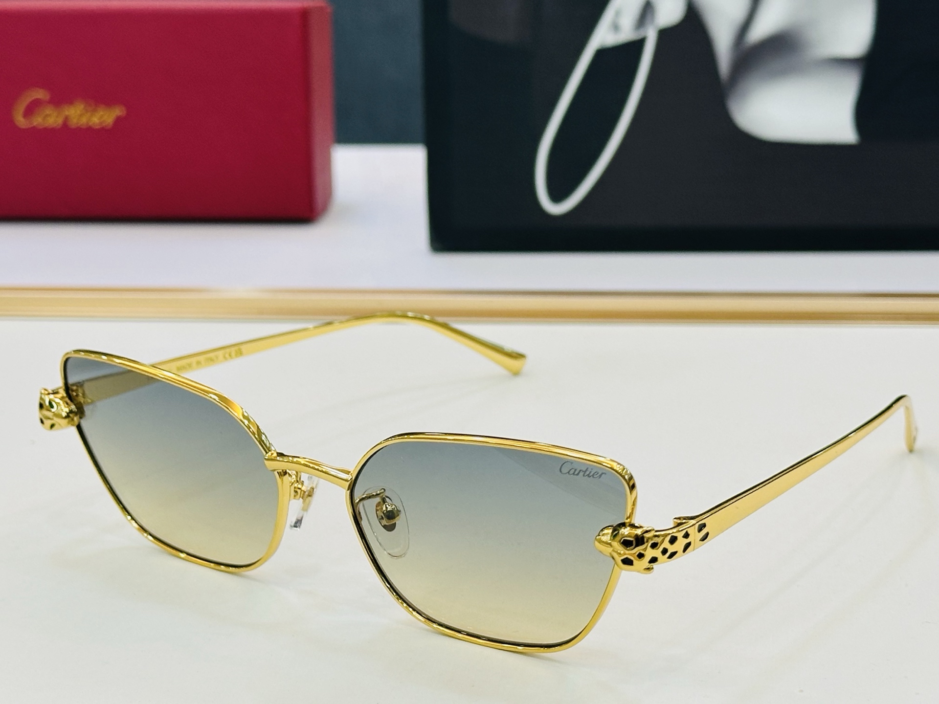 🆕 原版Cartie* 卡家 官网经典款 太阳镜 CT0495S Size：60口17-140  电镀工
