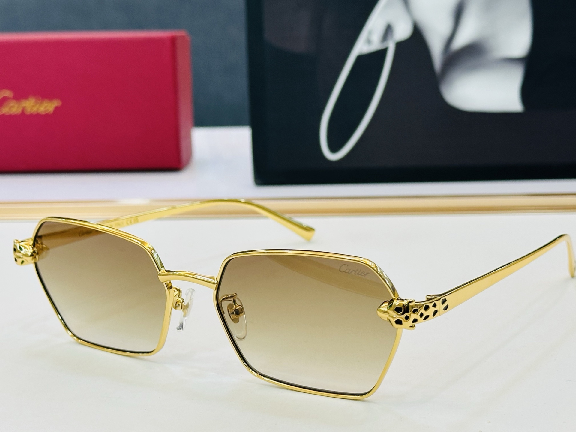 🆕 原版Cartie* 卡家 官网经典款 太阳镜 CT0496S Size：59口17-140  电镀工