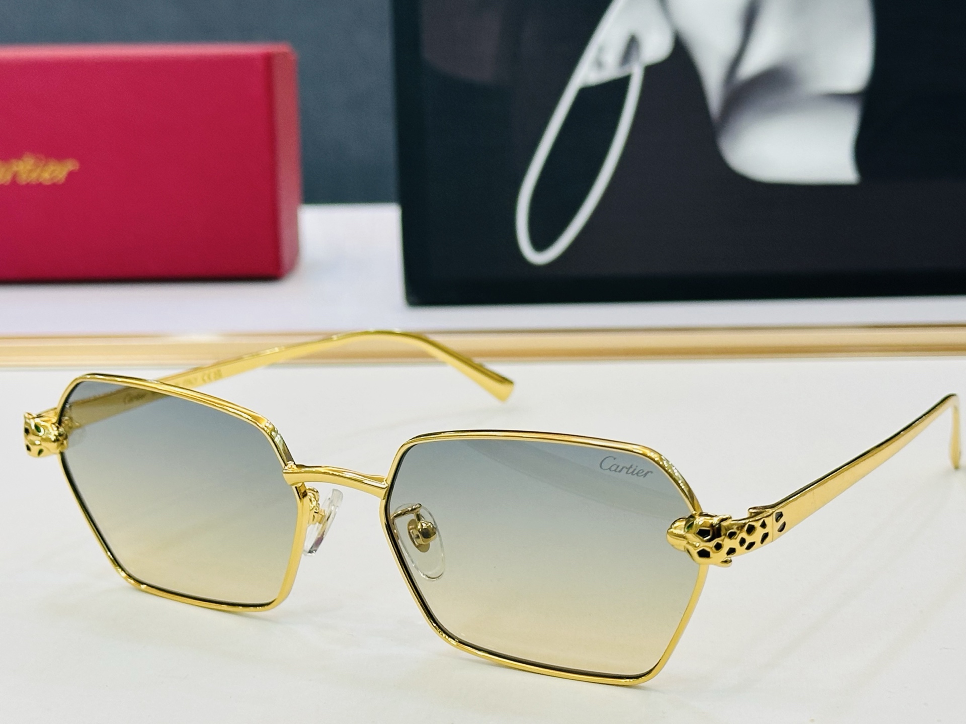 🆕 原版Cartie* 卡家 官网经典款 太阳镜 CT0496S Size：59口17-140  电镀工