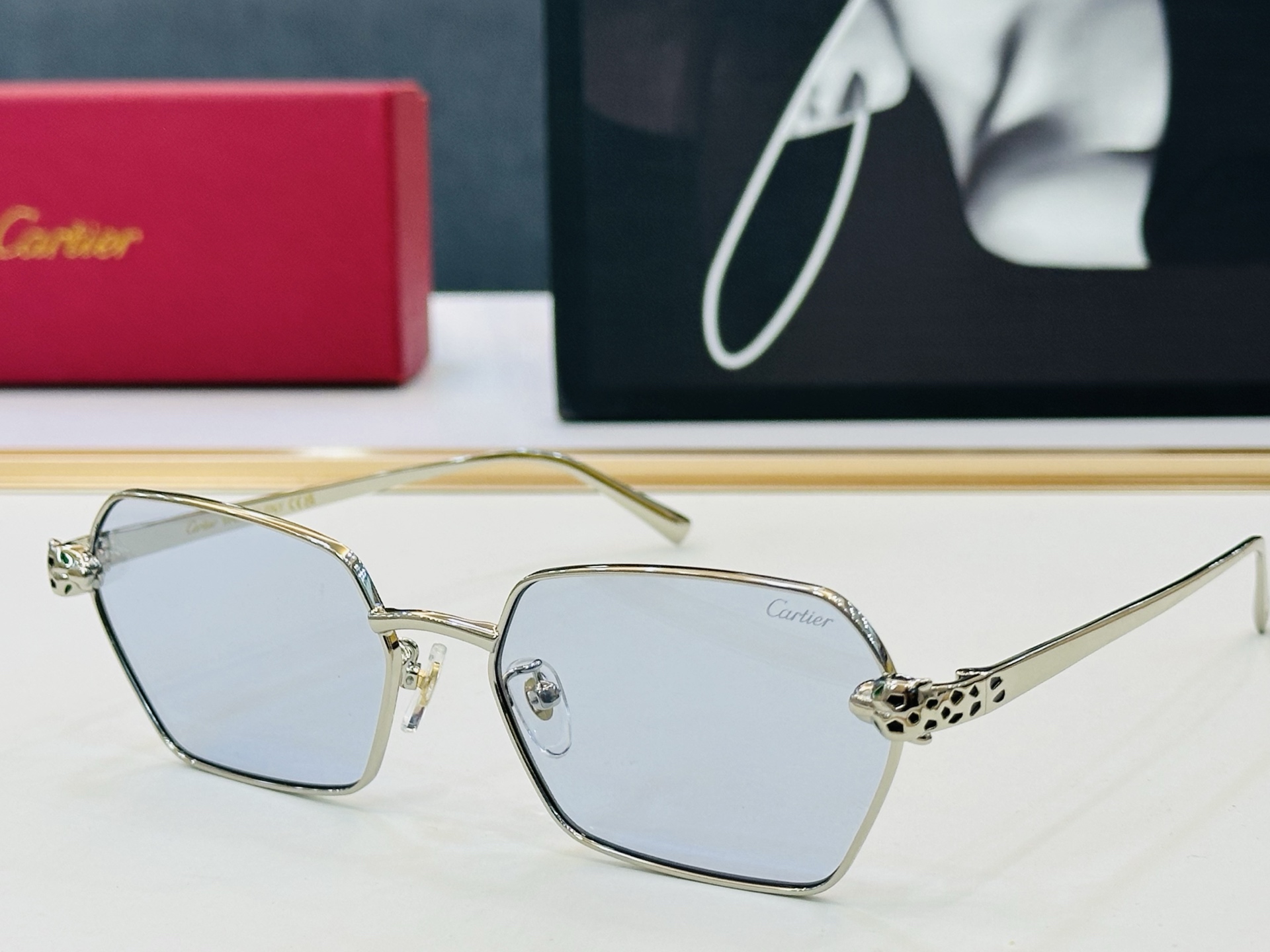 🆕 原版Cartie* 卡家 官网经典款 太阳镜 CT0496S Size：59口17-140  电镀工