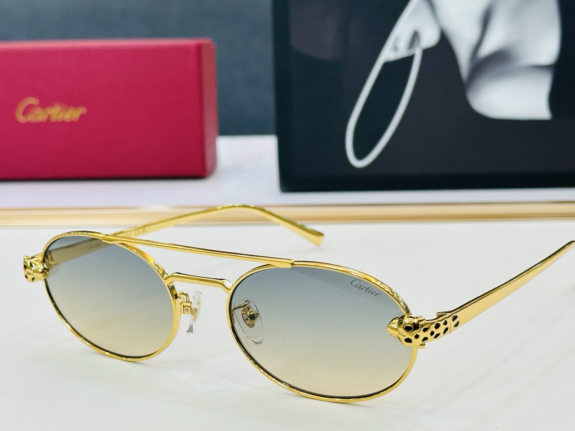 🆕 原版Cartie* 卡家 官网经典款 太阳镜 CT0494S Size：58口20-140  电镀工