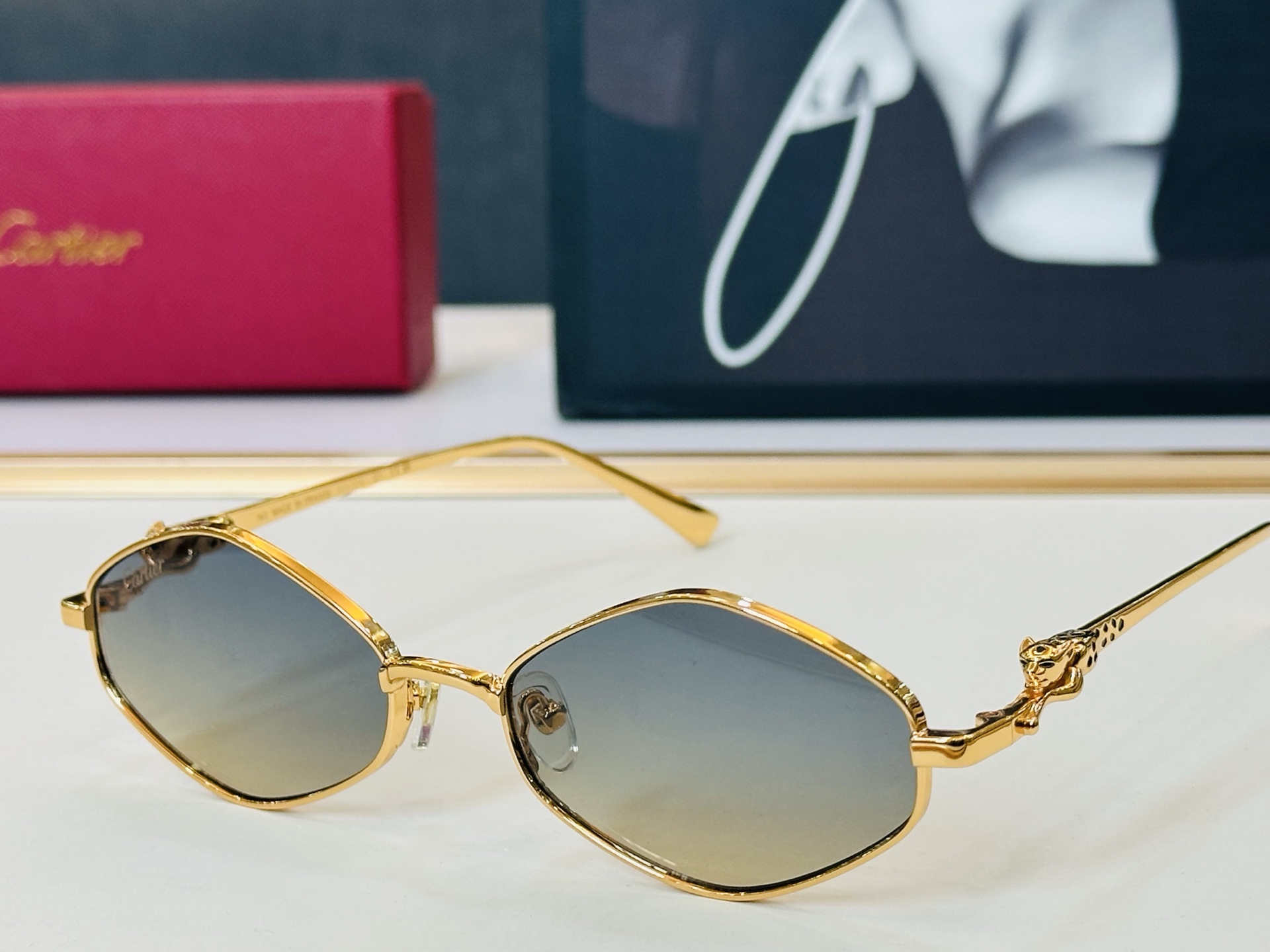 🆕 原版Cartie* 卡家 官网经典款 太阳镜 CT0751S Size：56口18-143 电镀工艺