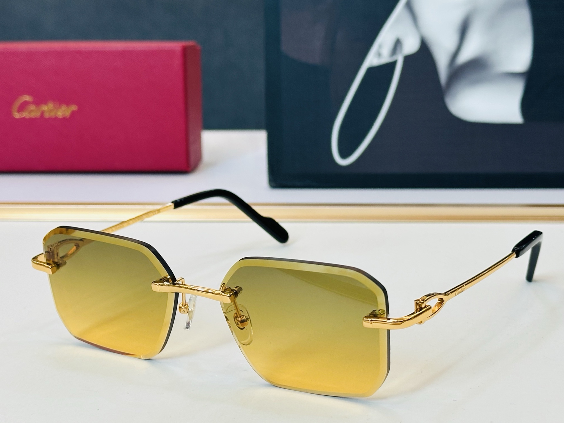 🆕 原版Cartie* 卡家 官网经典款 太阳镜 CT01832 Size：57口18-142 电镀工艺
