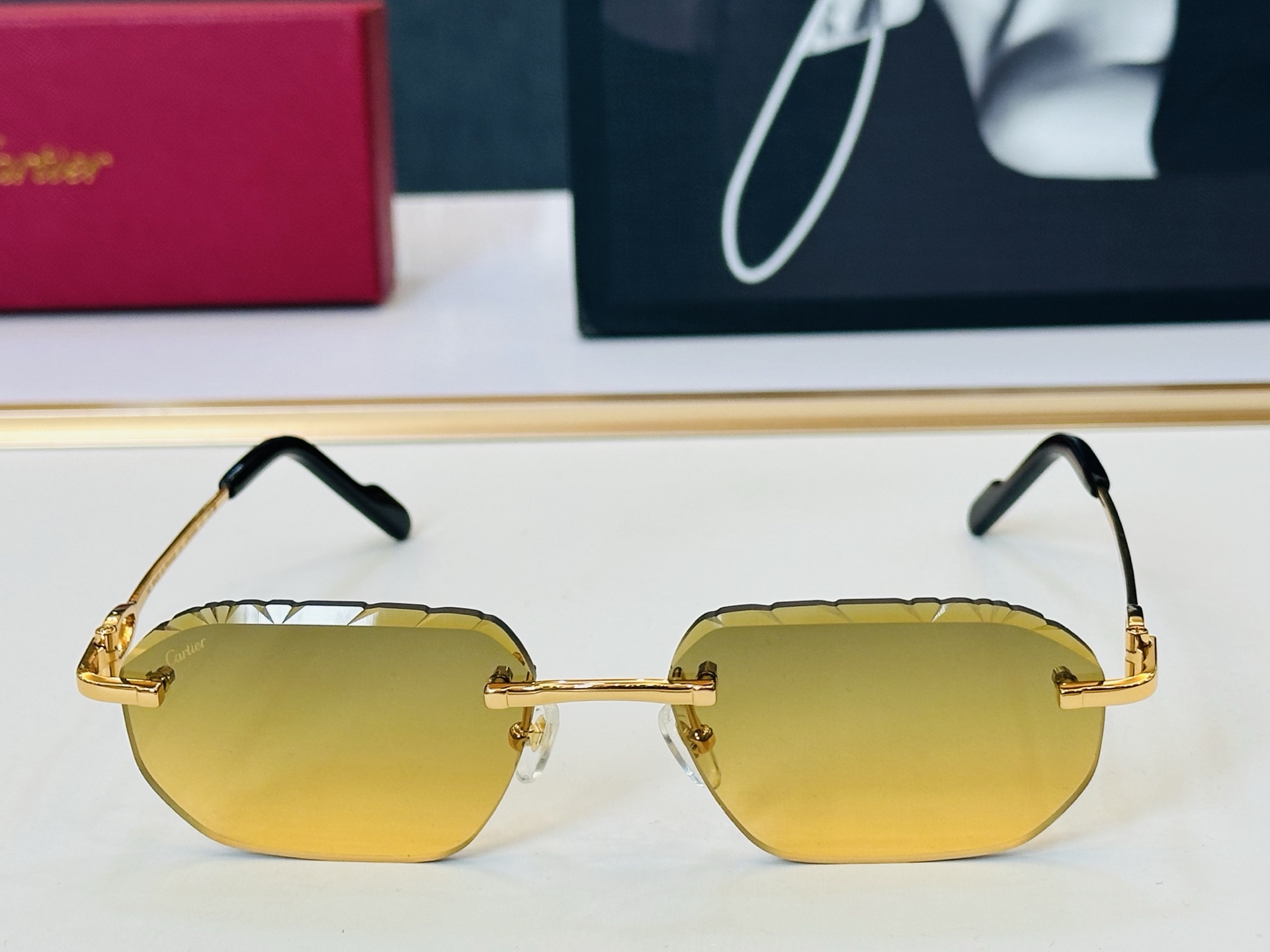 🆕 原版Cartie* 卡家 官网经典款 太阳镜 CT01830O Size：58口18-142 电镀工