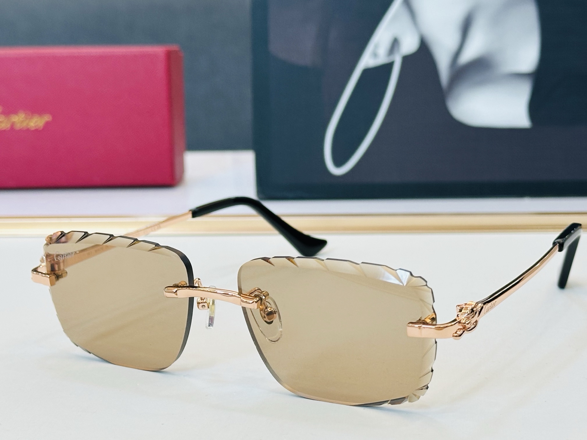 🆕 原版Cartie* 卡家 官网经典款 太阳镜 CT0805S Size：57口17-143  电镀工