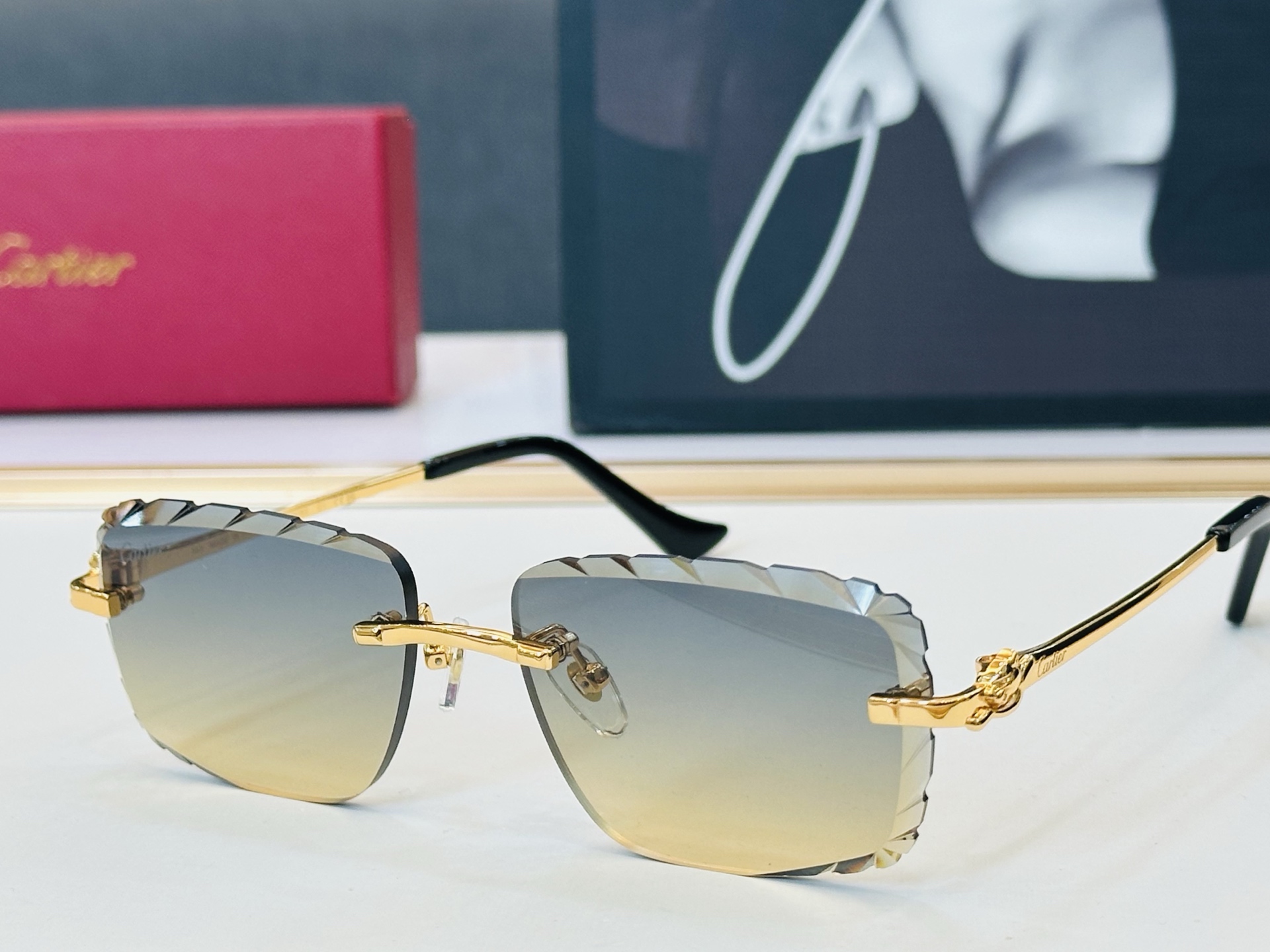 🆕 原版Cartie* 卡家 官网经典款 太阳镜 CT0805S Size：57口17-143  电镀工