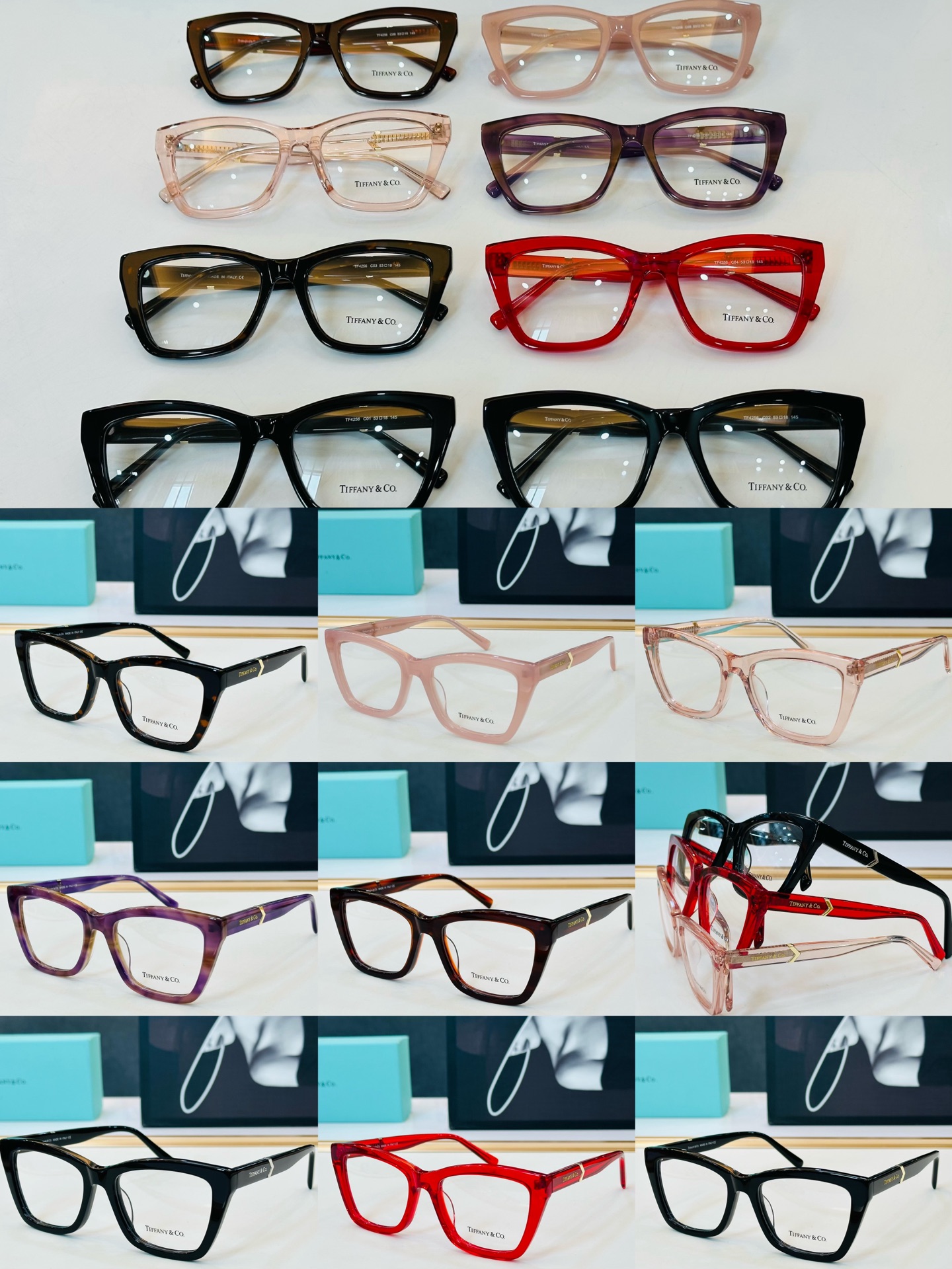 蒂芙家 Tiffany & CO. TF4256 Size：53口18-145 时尚太阳镜架 👍L多色可