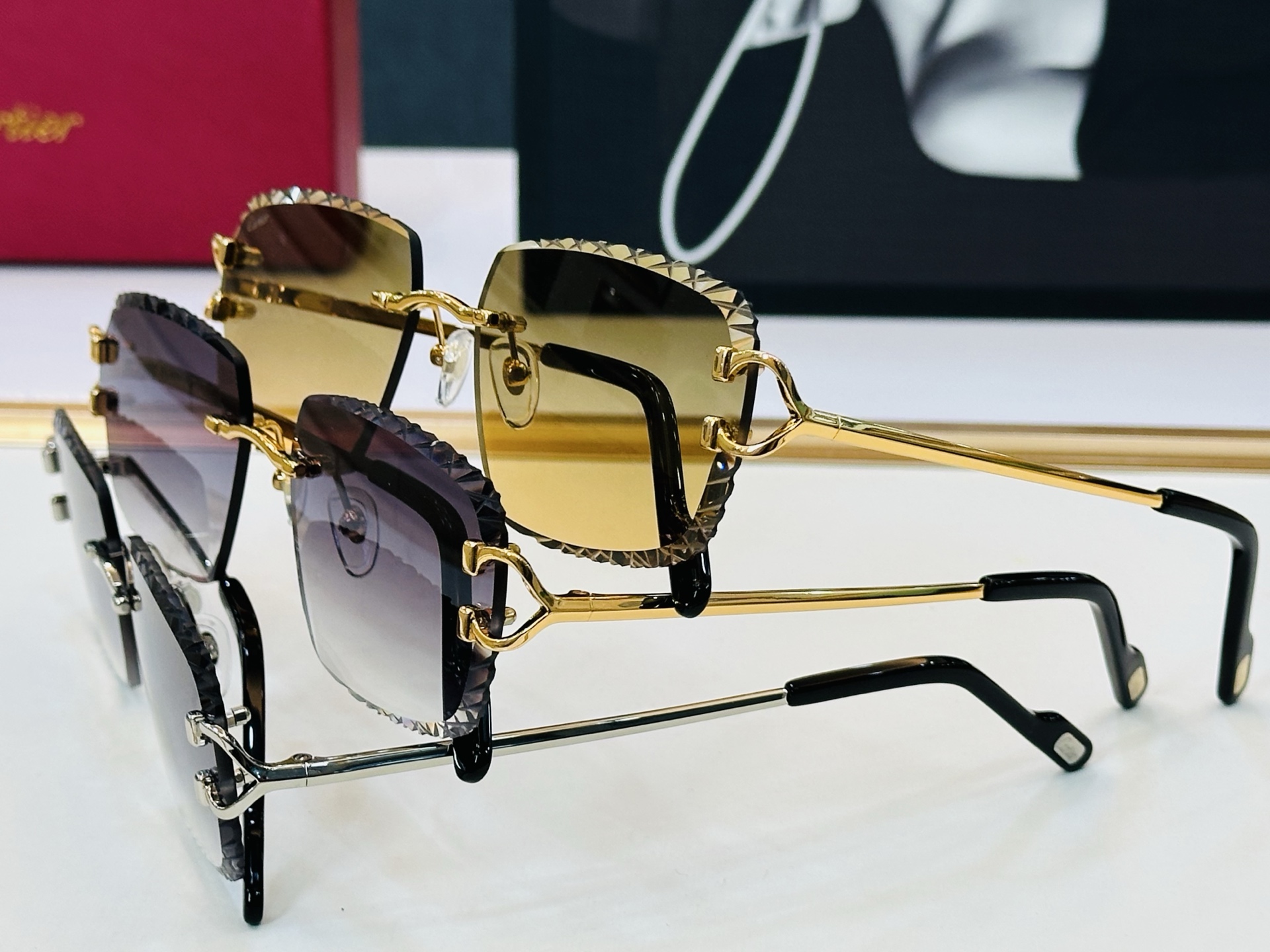 🆕 原版Cartie* 卡家 官网经典款 太阳镜 CT02031 Size：58口17-145 电镀工艺