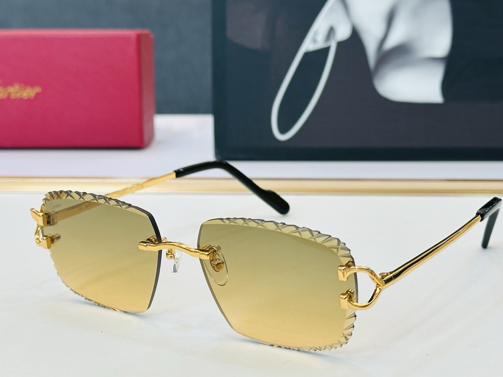 🆕 原版Cartie* 卡家 官网经典款 太阳镜 CT02031 Size：58口17-145 电镀工艺