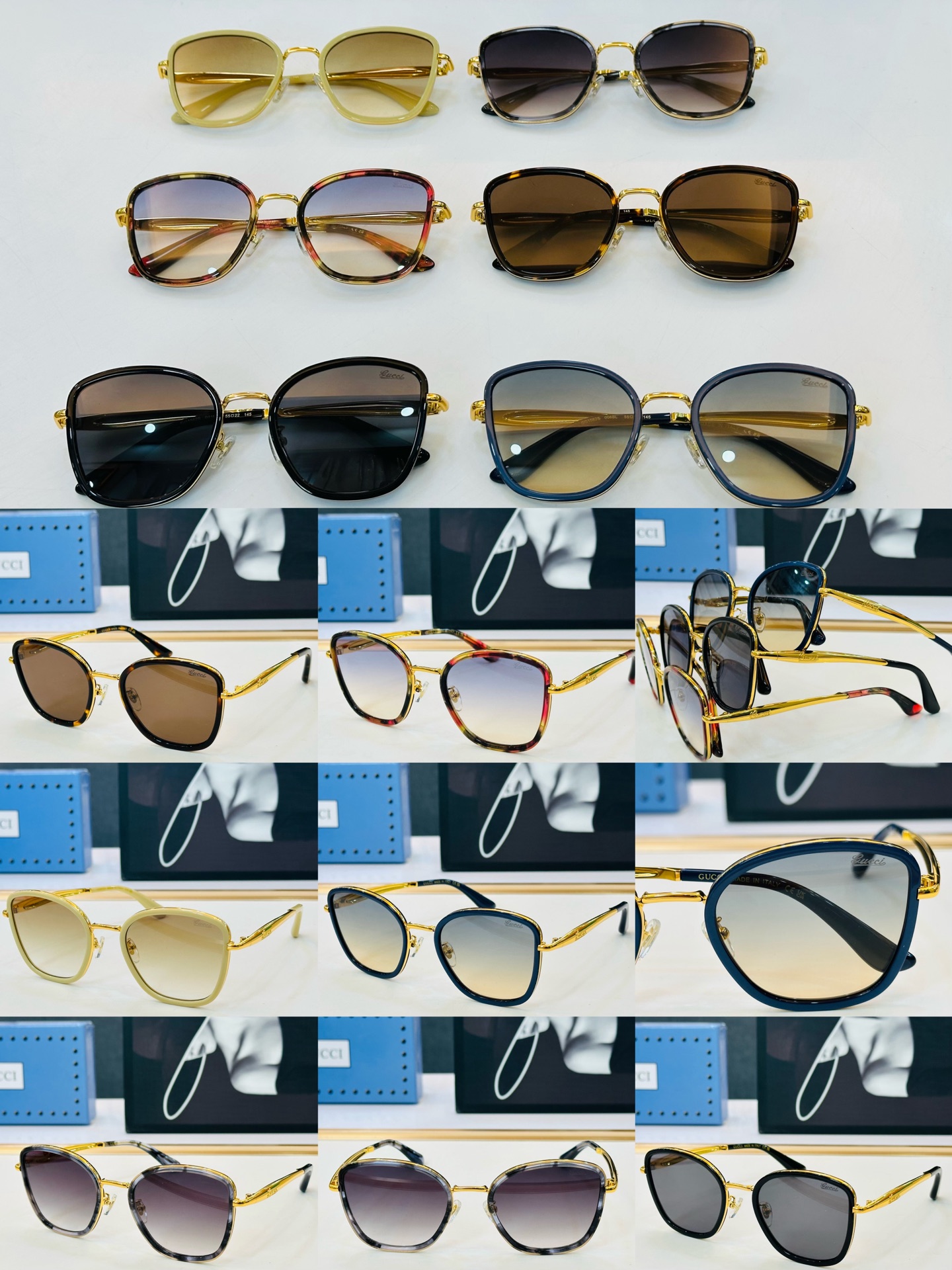 GUCC* 古家 GG1562S 🐝🐝系列 Size：55口22-145 🍁🍁 G超绝品质 。
