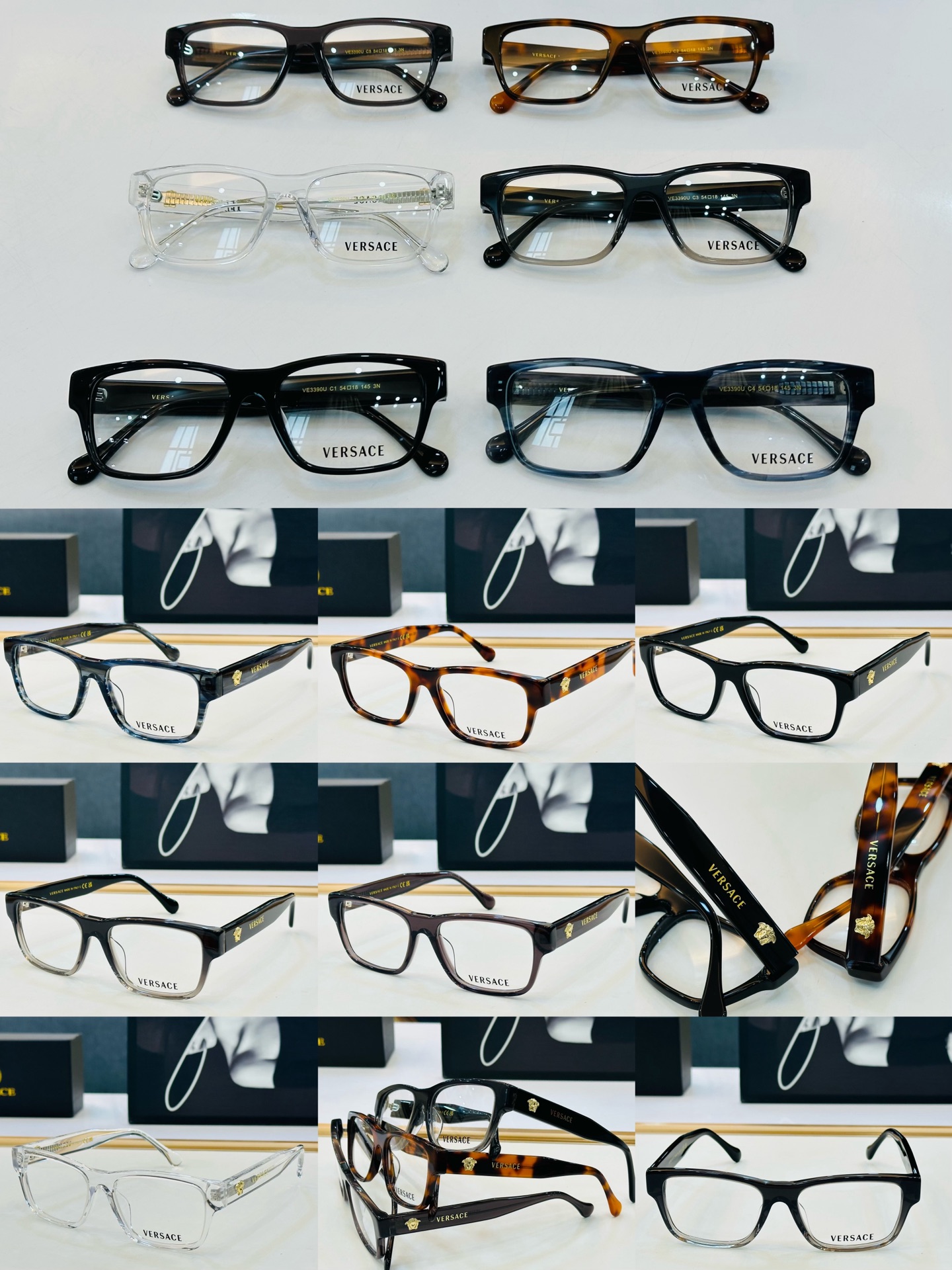 🎉🎉范思家 VERSACE✨✨✨MODEL：VE3390U Size：54口18-145 ✨J有范