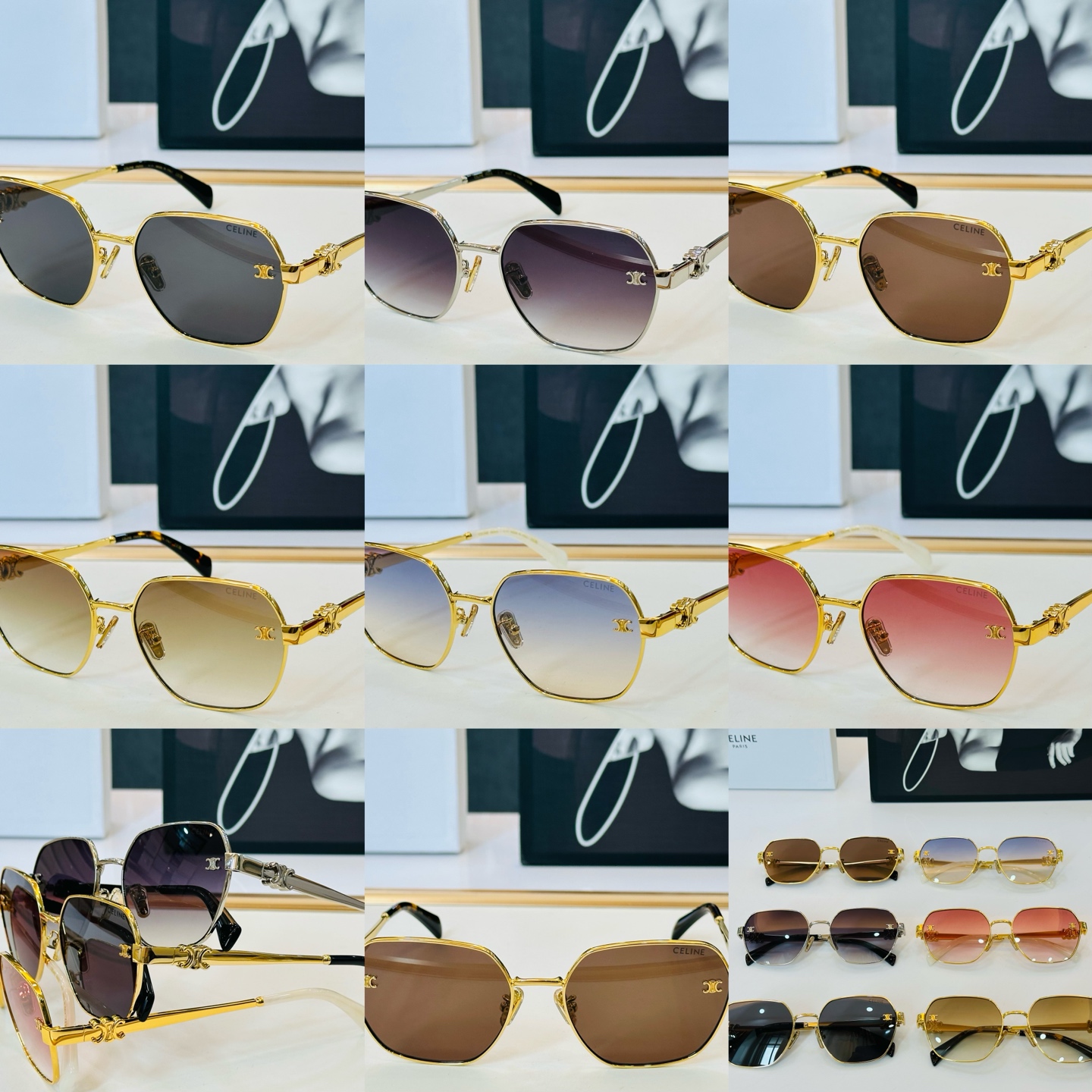 【CELINE】赛琳 CL42133U Size：59口18-145 一直热销的款式 欧美风 光泽度好 