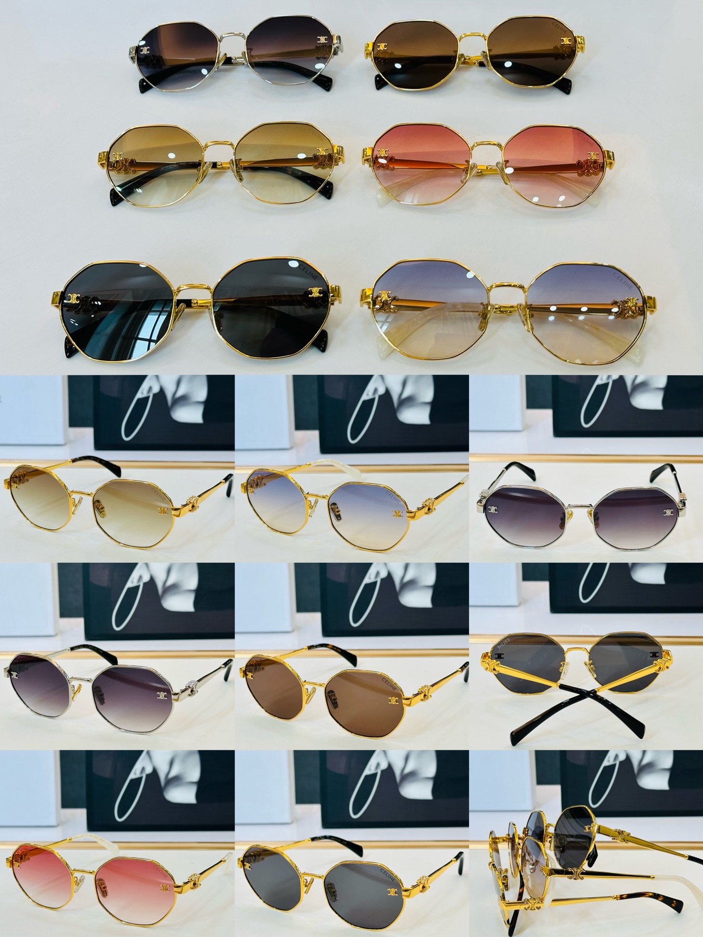 【CELINE】赛琳 CL42132U Size：59口18-145 一直热销的款式 欧美风 光泽度好 