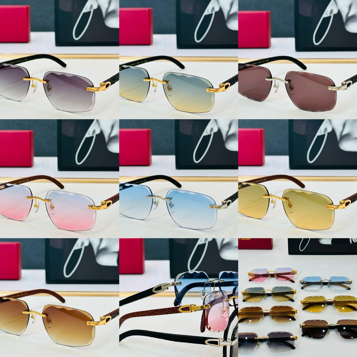 Cartie* 卡家 太阳镜 CT01677O Size：59口17-143 电镀工艺精湛气质十足！XL