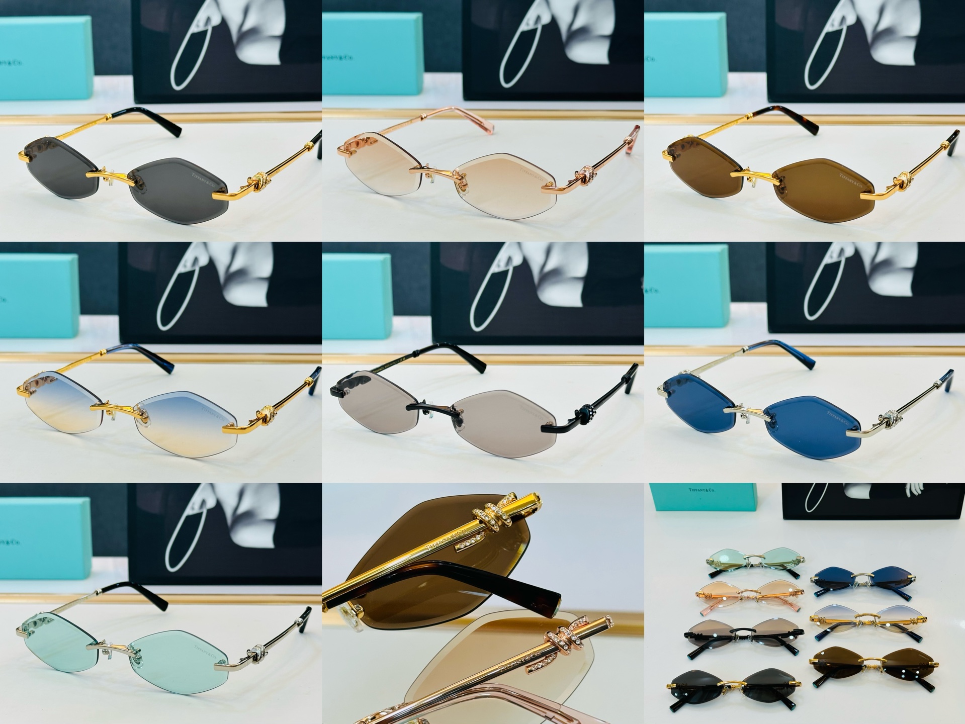 蒂芙家 Tiffany & CO. TF2021L Size：57口19-145 时尚太阳镜架 👍b多色