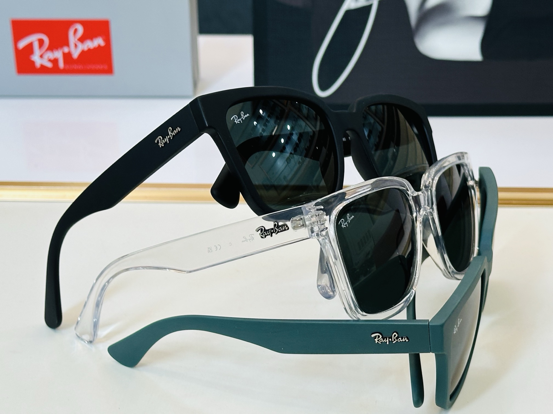 🔺雷鹏🔻RB4437 Size：52口21-145 男女通用，超帅气 J经典框 🕶