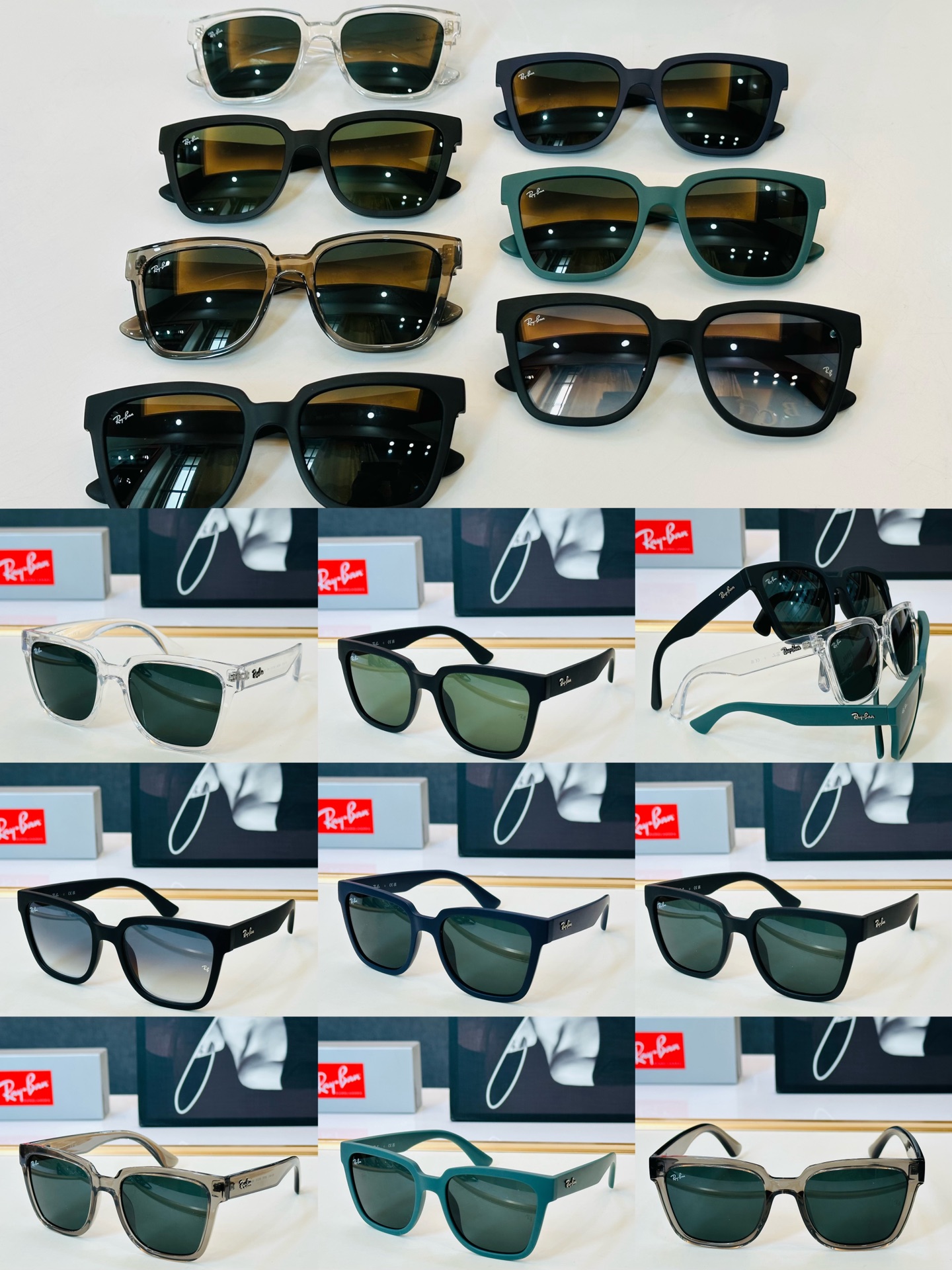 🔺雷鹏🔻RB4437 Size：52口21-145 男女通用，超帅气 J经典框 🕶