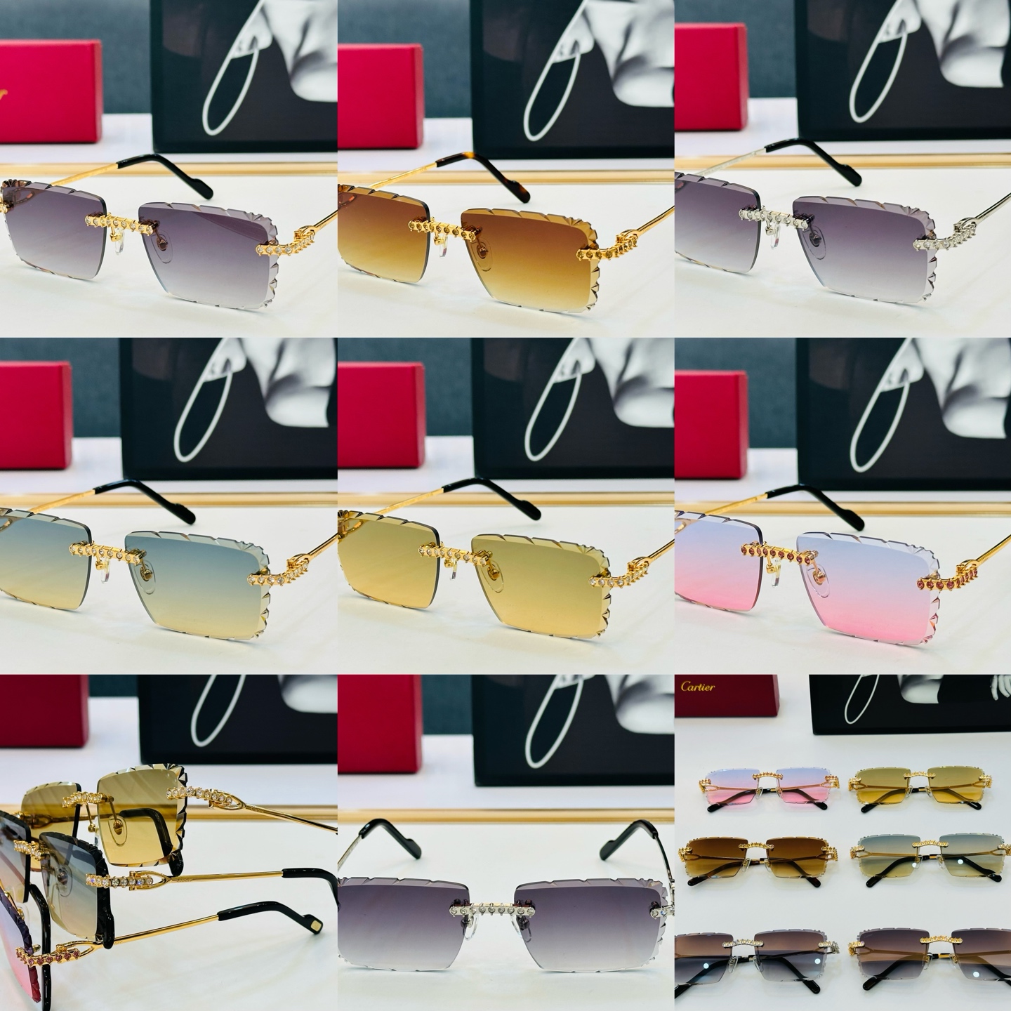 Cartie* 卡家 太阳镜 CT1608 S Size：58口17-143 电镀工艺精湛气质十足！X男