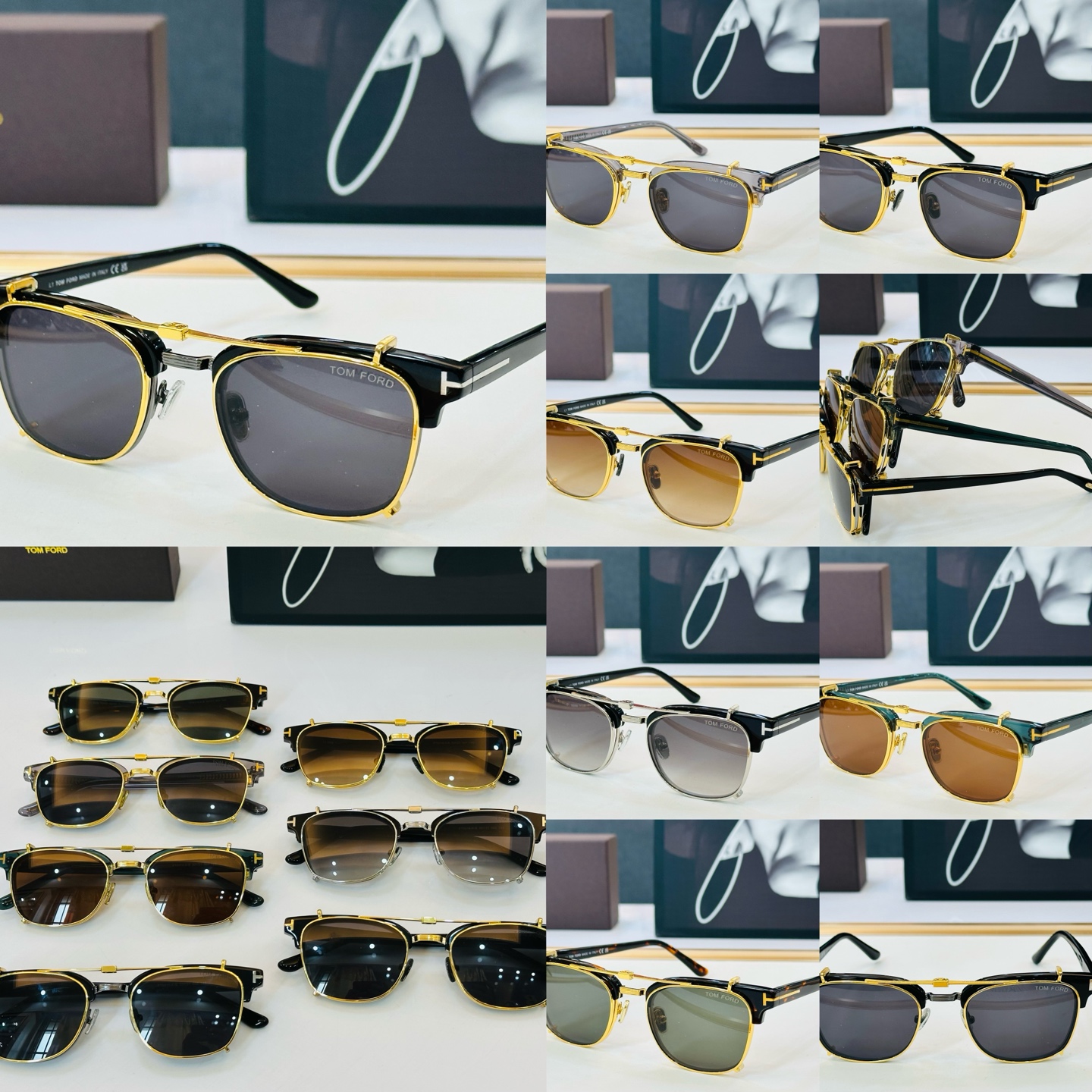 🔺TOM FOR*🔻 汤姆家 官网新款 FT6016-K-B Size：50口21-145 经典时尚 🔝