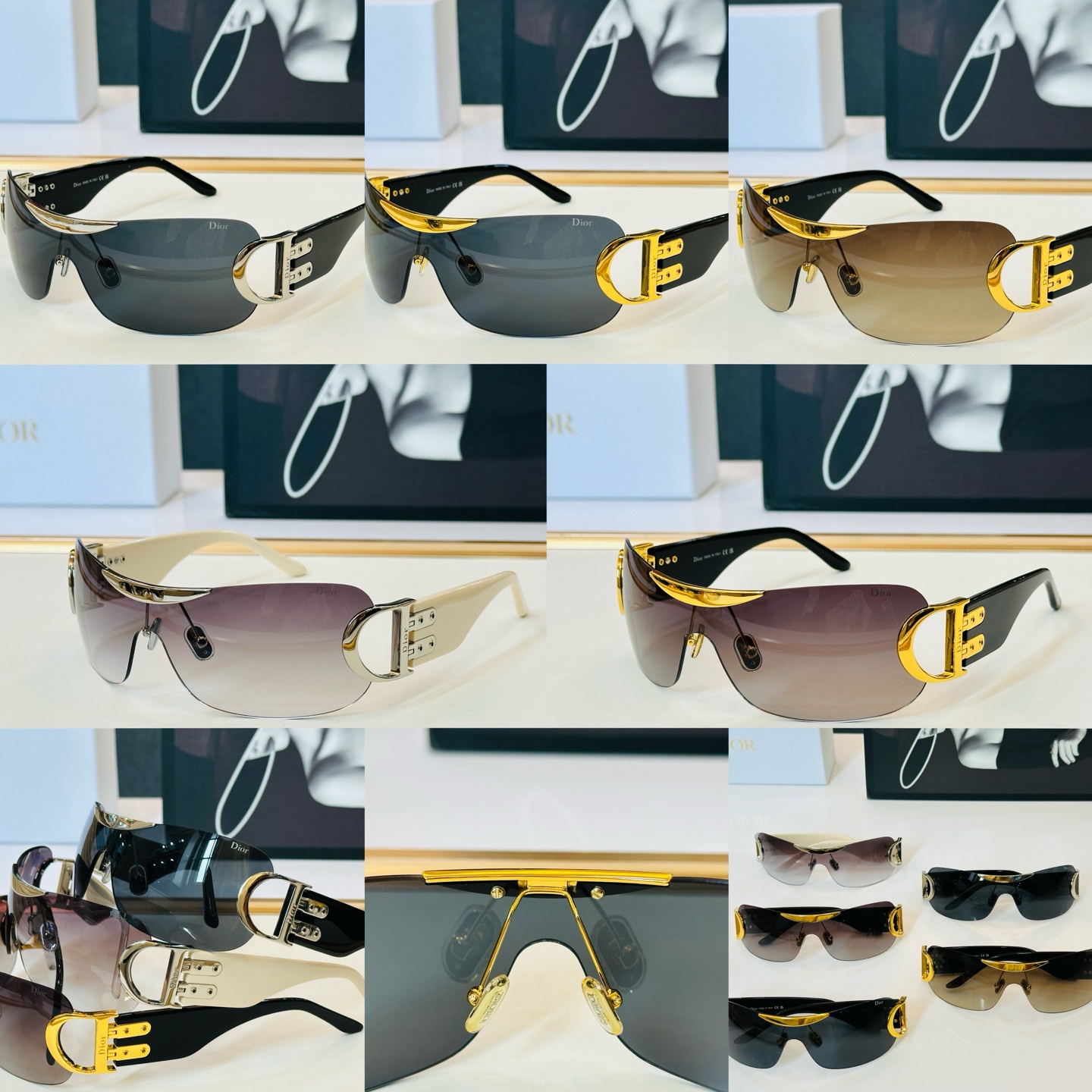 🔻🔻🔻DIO* 迪家 Y2K Size：135口125 春夏款墨镜 😎🔆 F搭配镜腿精致 质量上佳