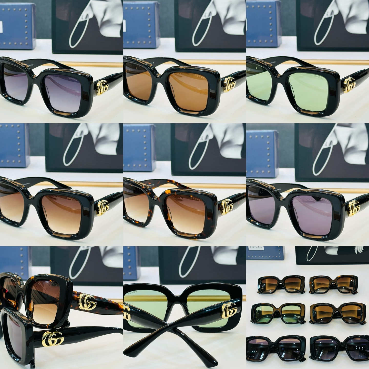 GUCC* 古家 GG1975S 🐝🐝系列 Size：50口22-145 🍁🍁 C超绝品质 。